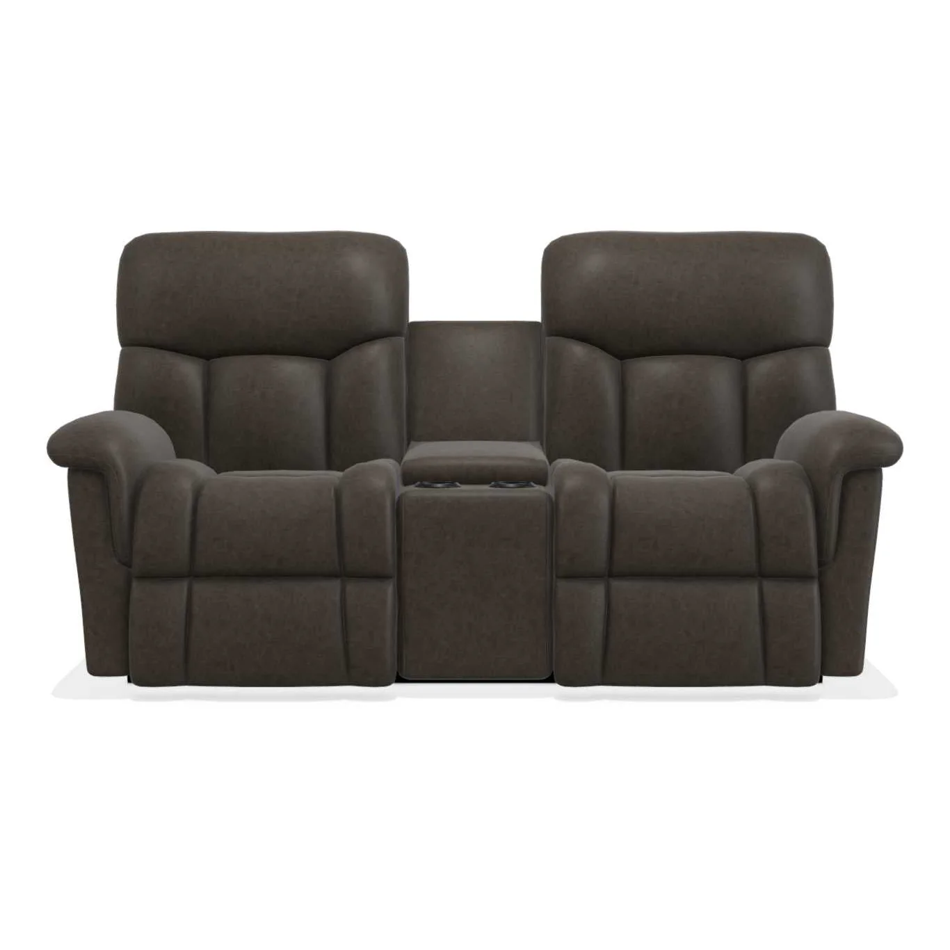 La-Z-Boy Mateo Wall Reclinling Loveseat w/Console Headrest & Lumbar in Charcoal