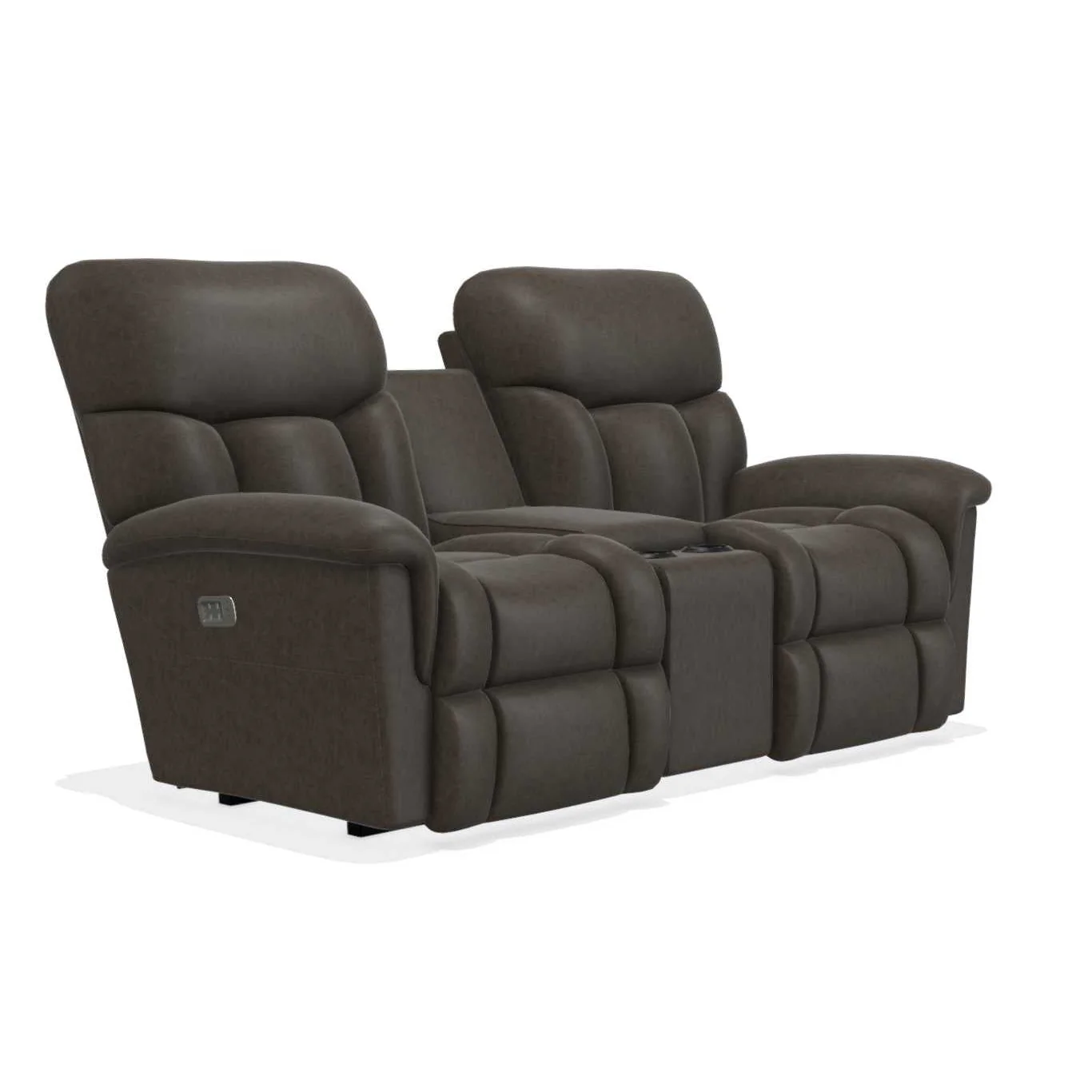 La-Z-Boy Mateo Wall Reclinling Loveseat w/Console Headrest & Lumbar in Charcoal - Image 2