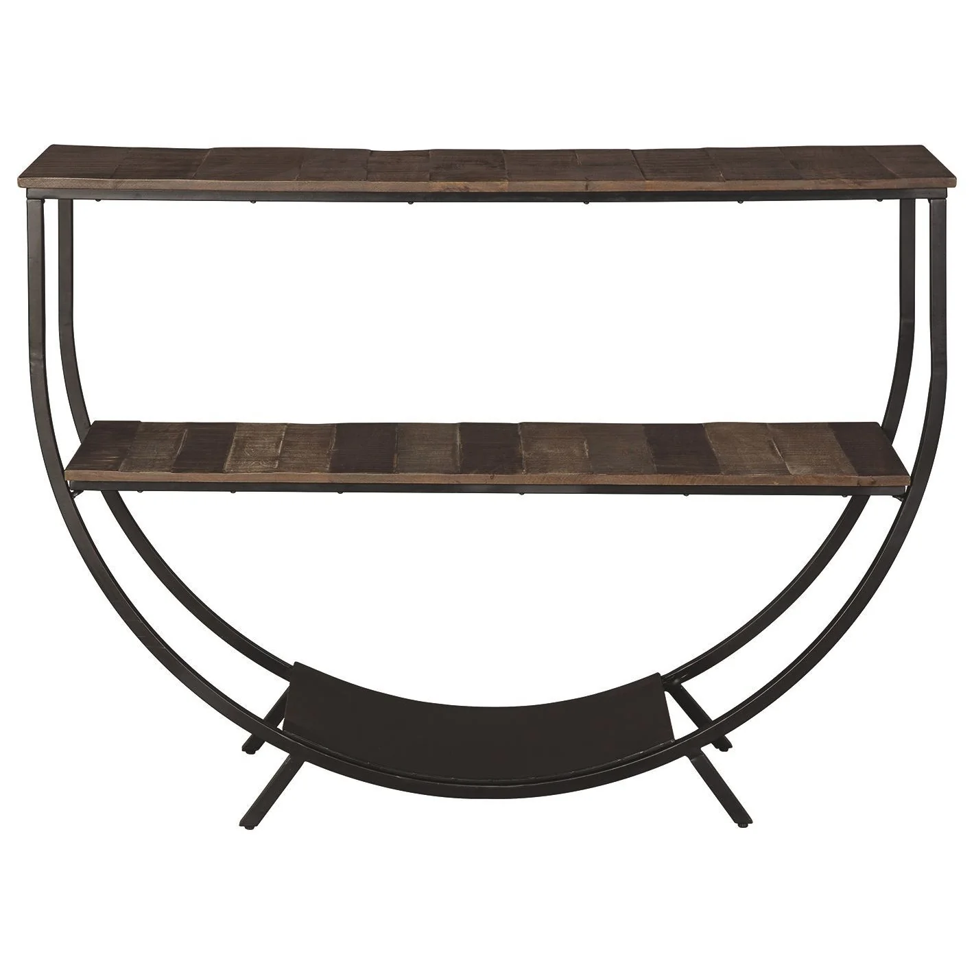 Lamoney - Gray/white/brown - Console Sofa Table - Image 3