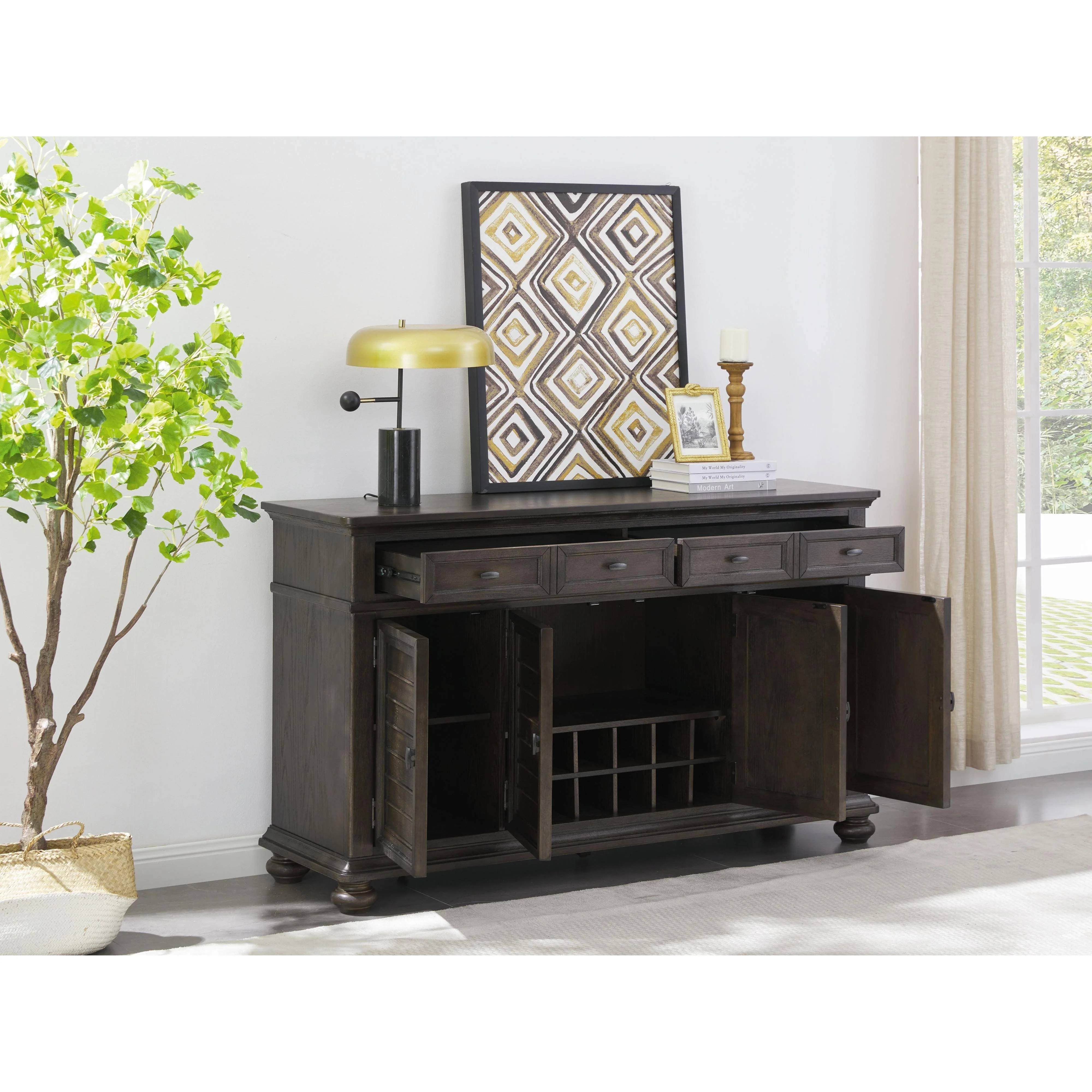 Lanceyard - Grayish Brown - Dining Room Server - Image 8