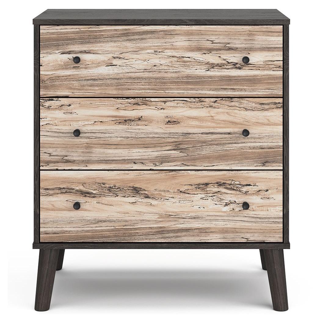 Lannover - Brown/beige - Three Drawer Chest - Image 4