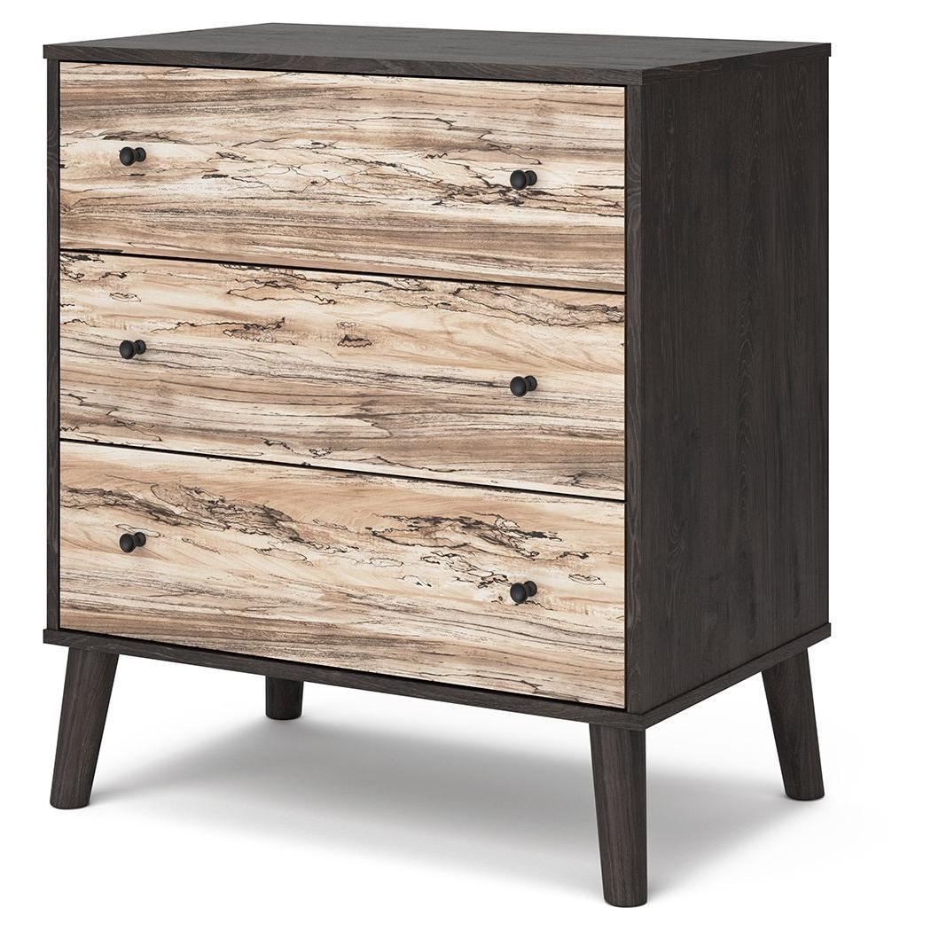 Lannover - Brown/beige - Three Drawer Chest - Image 5