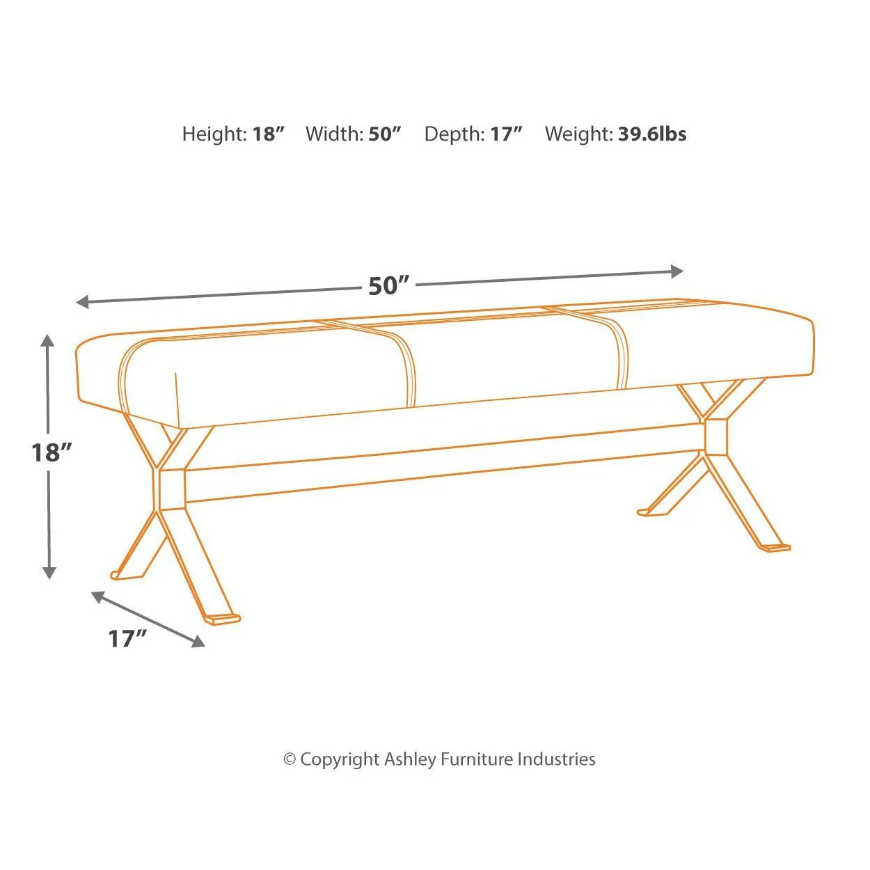 Lariland - Black - Accent Bench - Image 13
