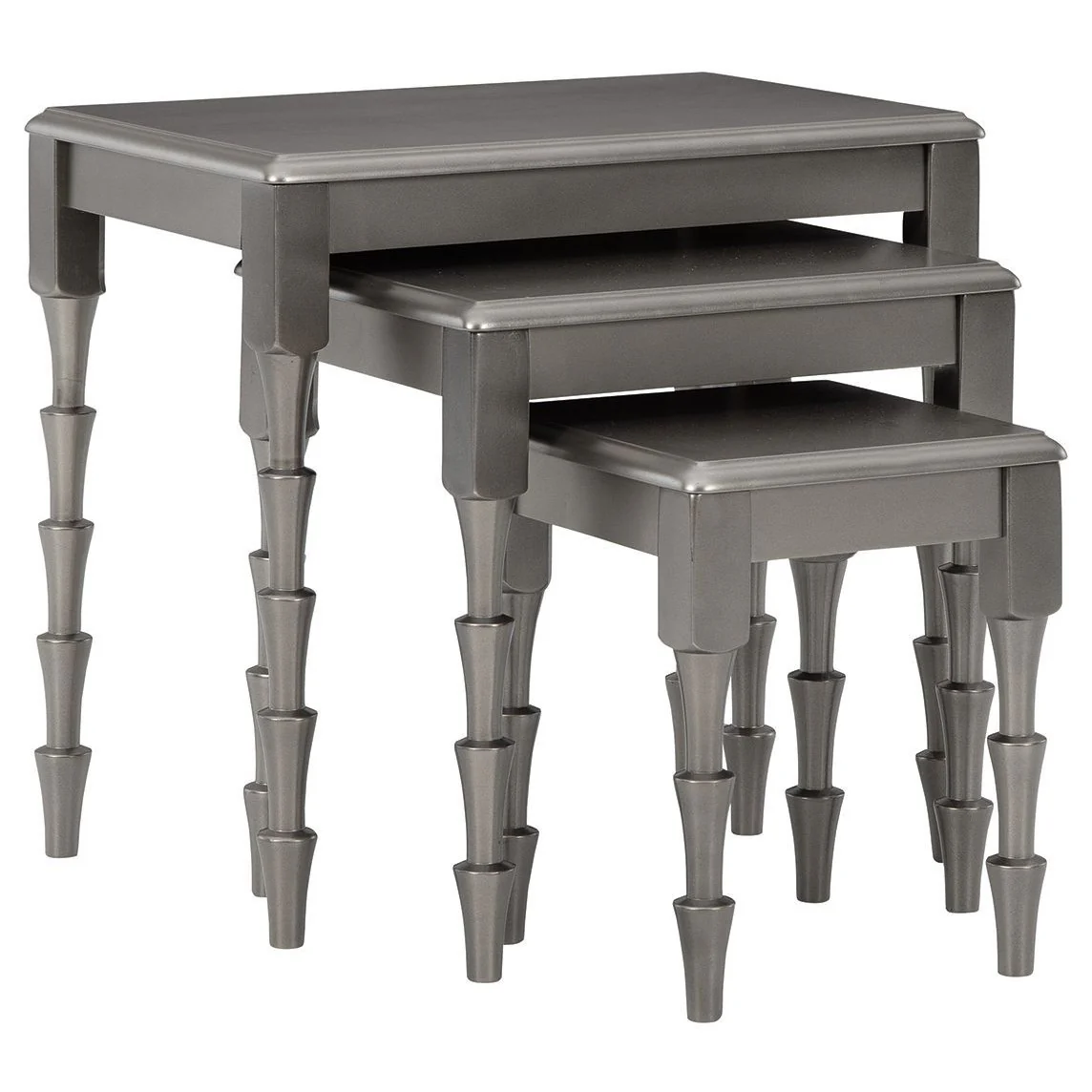 Larkendale - Metallic Gray - Accent Table Set (3/cn)