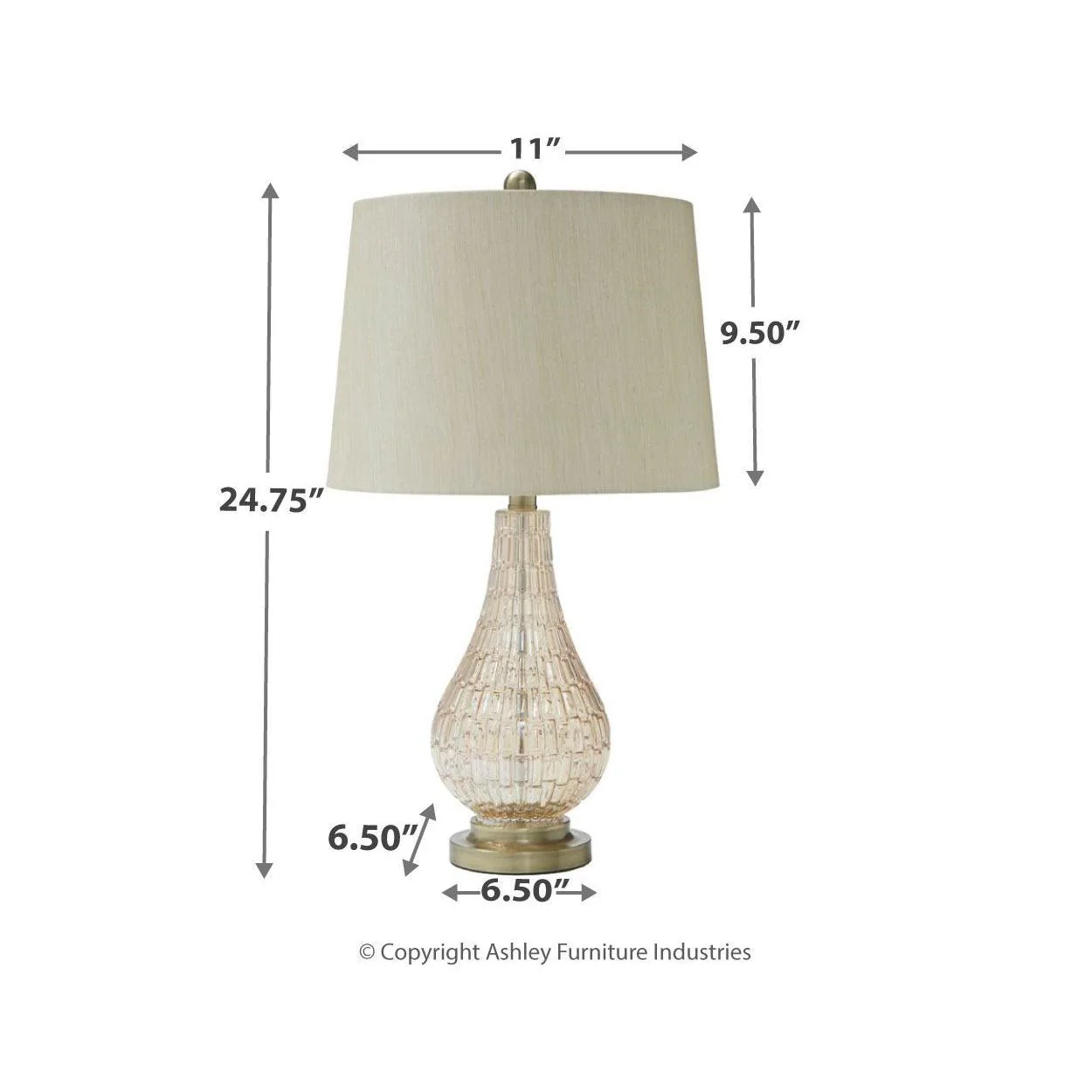 Latoya - Beige - Glass Table Lamp (1/cn) - Image 6