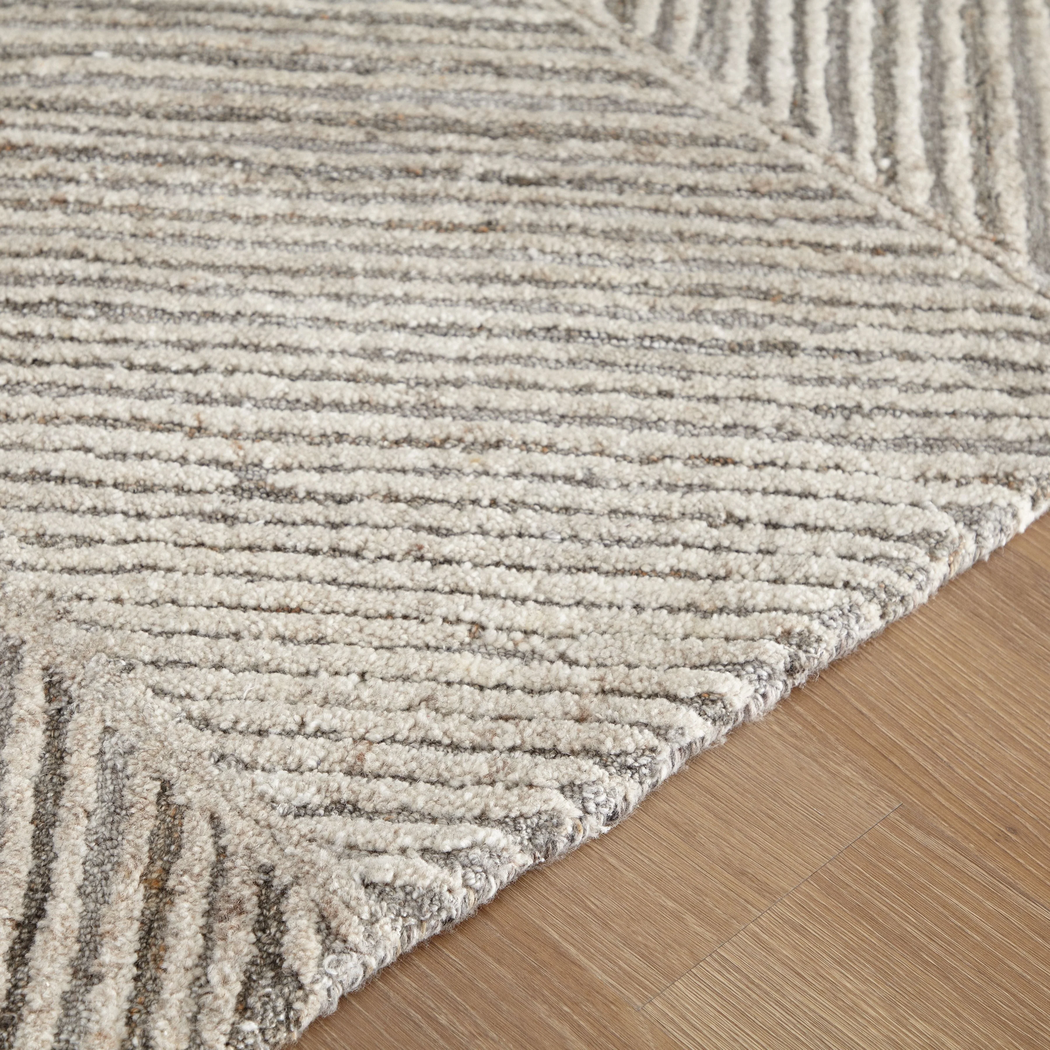 Leaford - Taupe/brown/gray - Large Rug - Image 7
