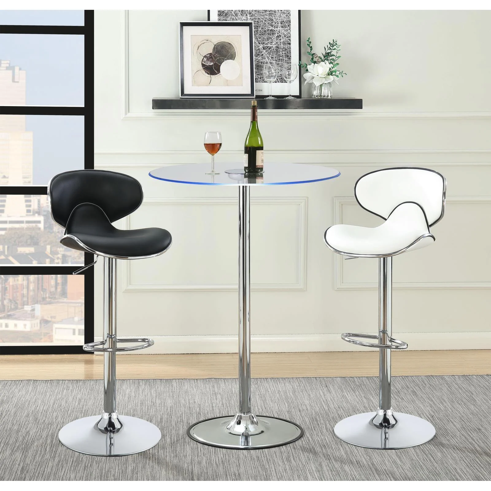 Led Bar Table - Pearl Silver - Image 7