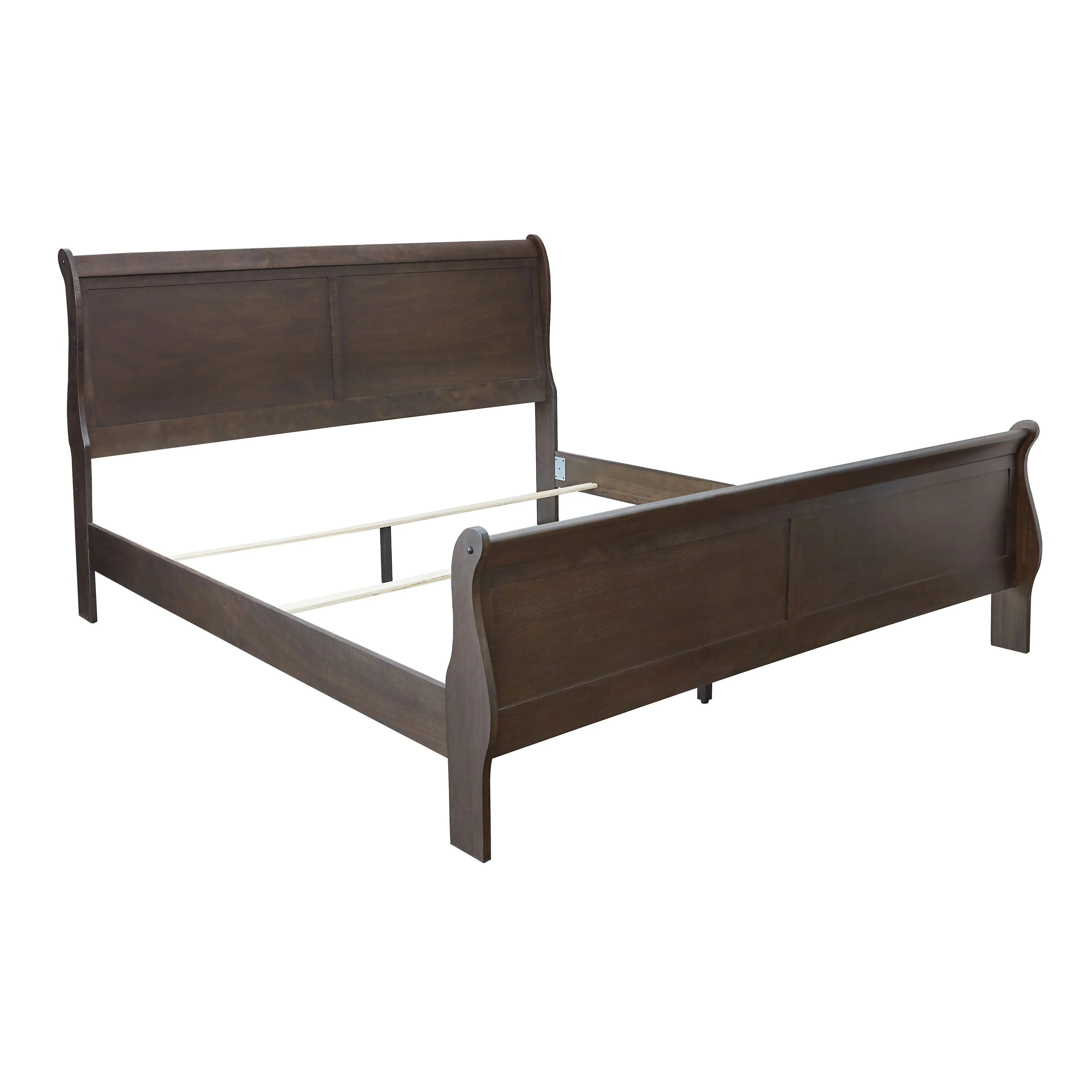 Leewarden - Dark Brown - King Sleigh Bed - Image 3
