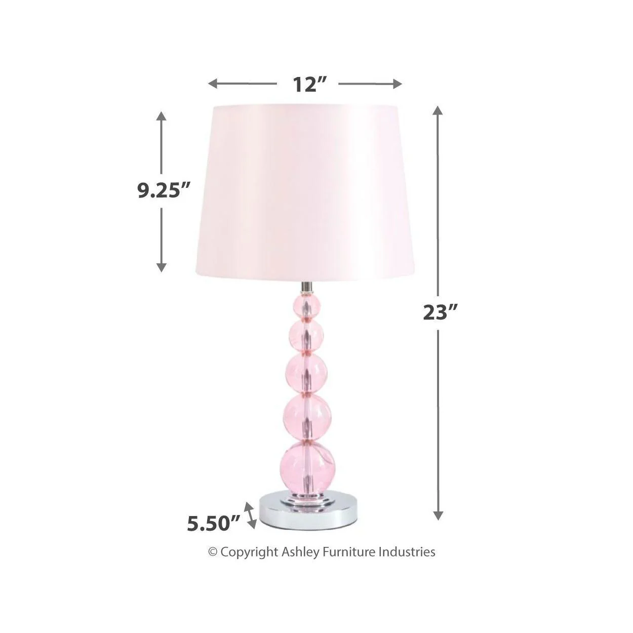 Letty - Pink - Crystal Table Lamp (1/cn) - Image 8