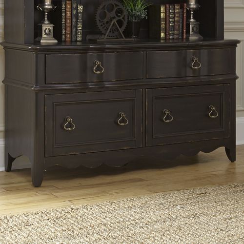 Liberty Chesapeake Wire Brushed Antique Black Credenza