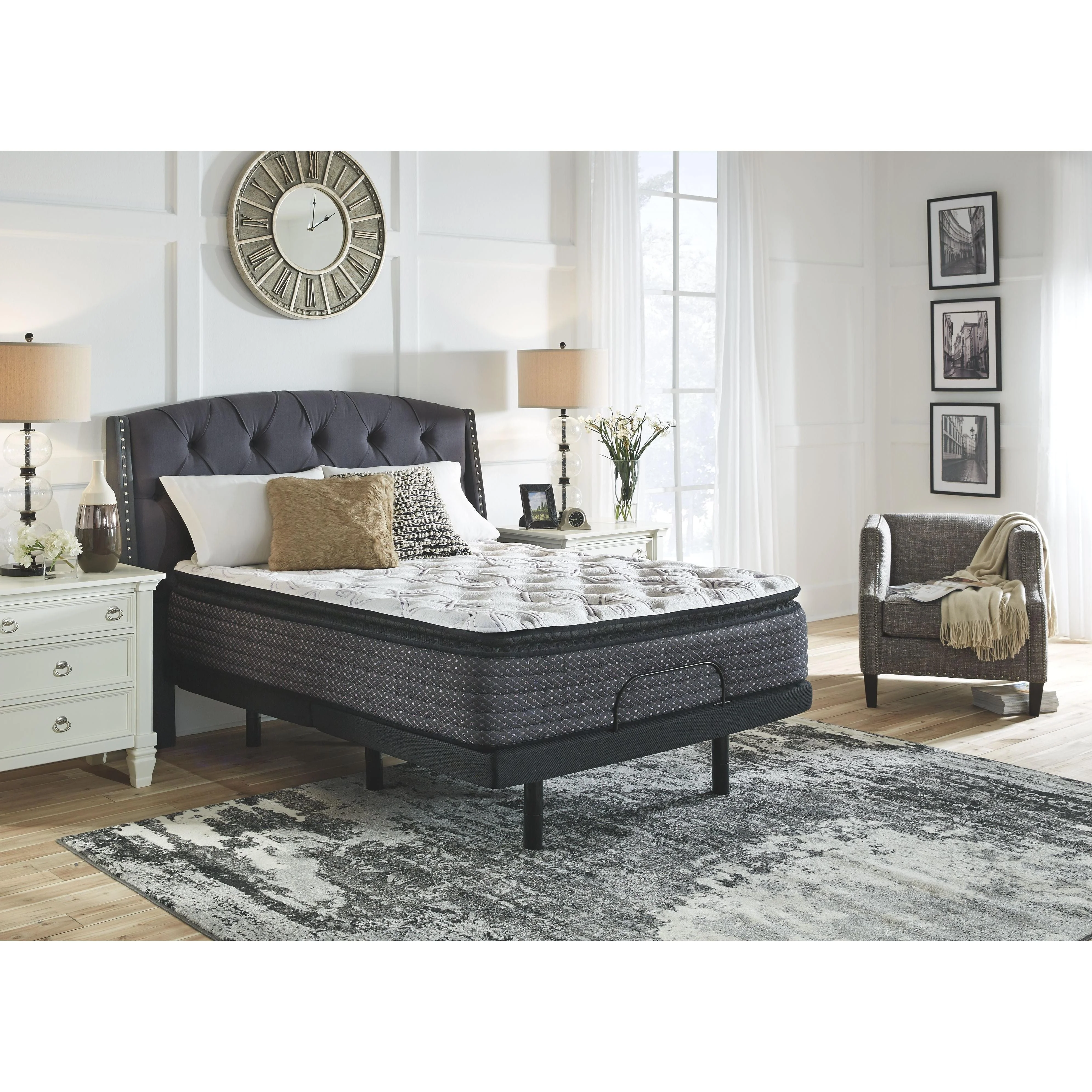 Limited Edition Pillowtop - White - 2 Pc. - King Mattress, Adjustable Base - Image 6