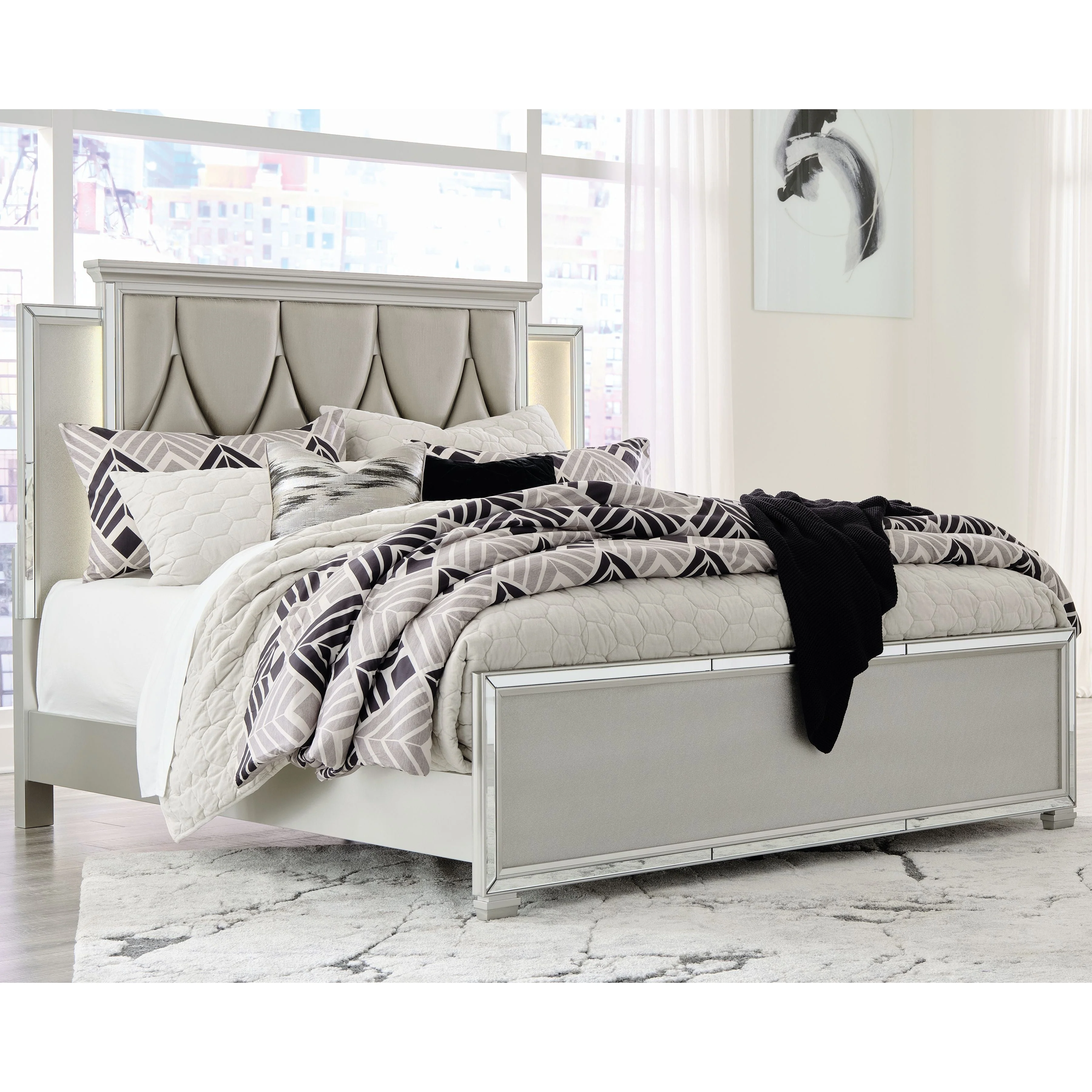 Lindenfield - Champagne - California King Panel Bed