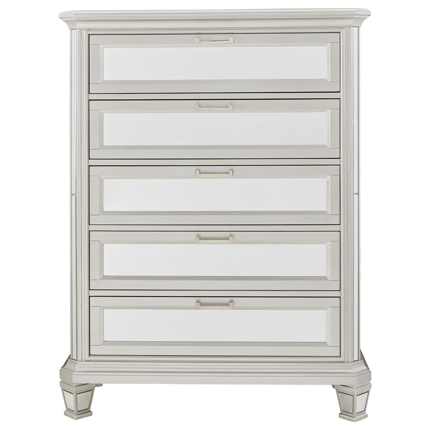 Lindenfield - Silver - Five Drawer Chest - Image 4