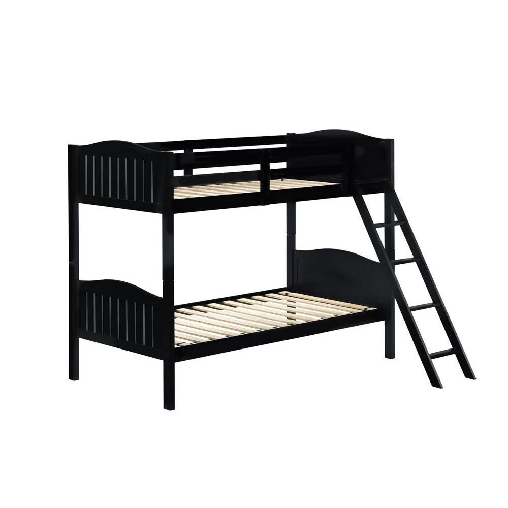Littleton - Twin Over Twin Bunk Bed - 64 - Wood - Black - Image 3