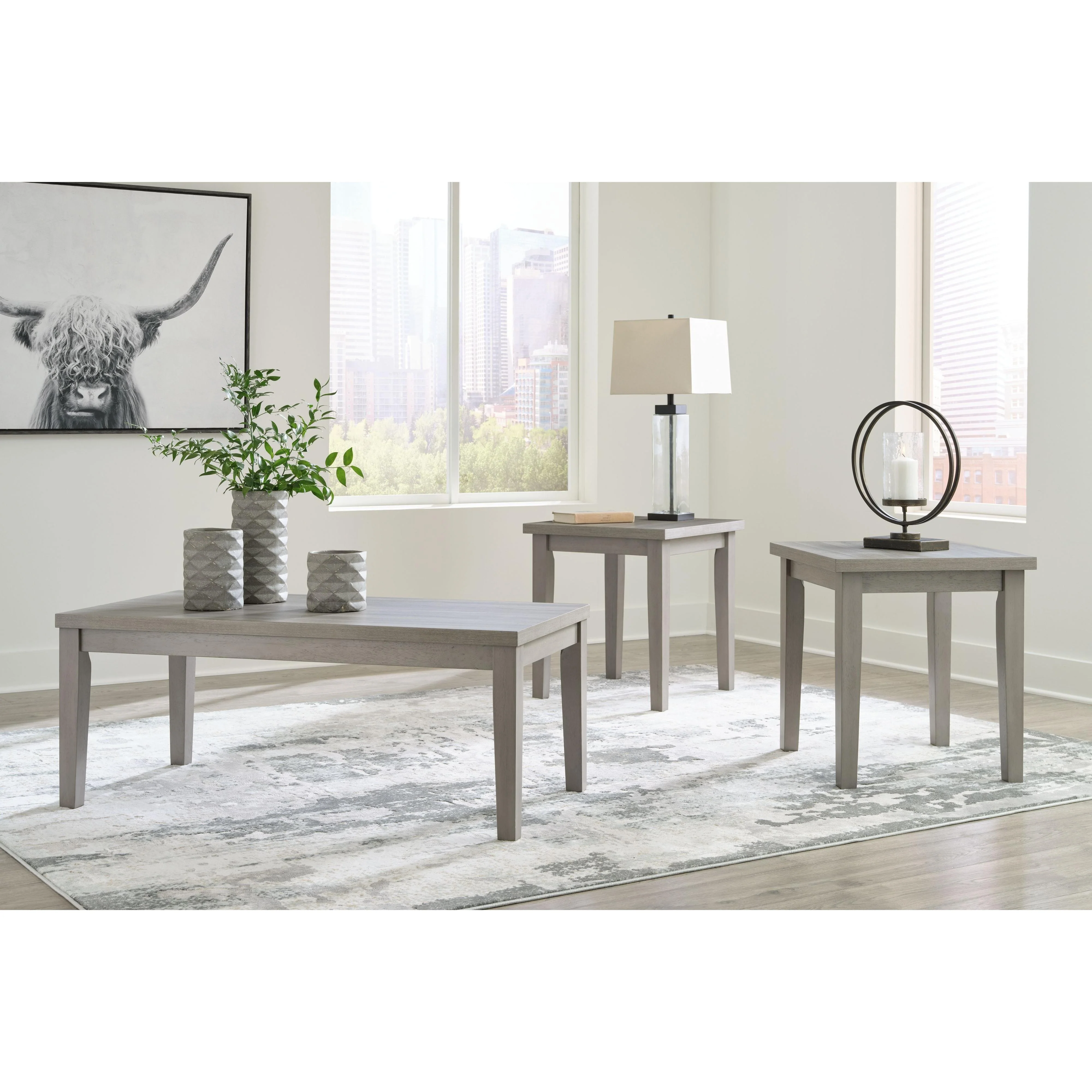 Loratti - Gray - Occasional Table Set (3/cn) - Image 2