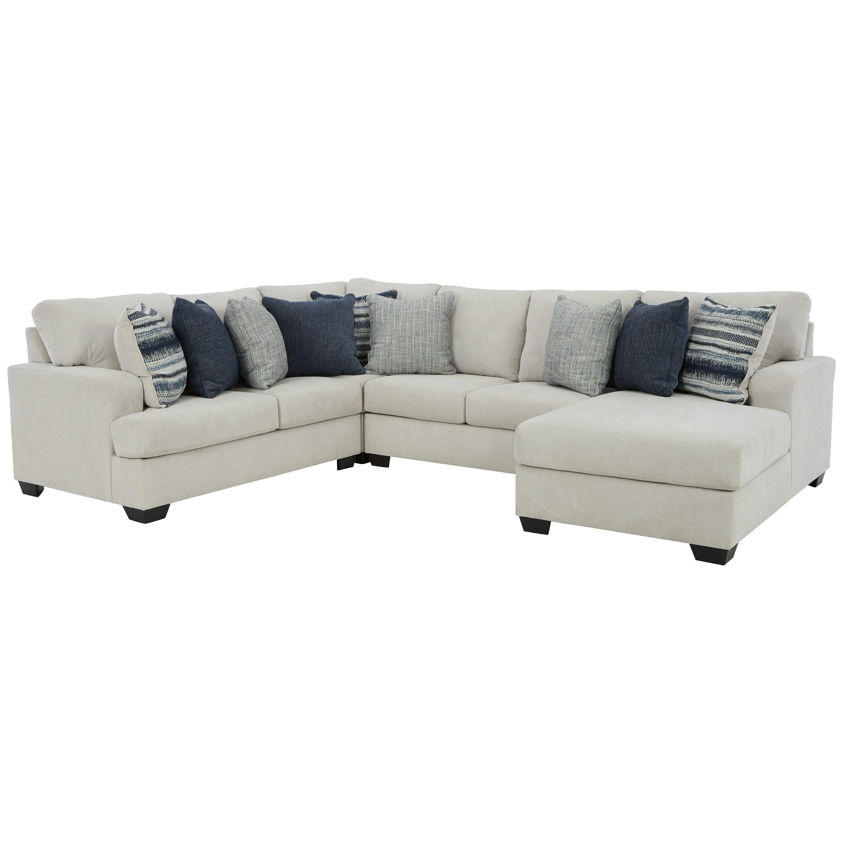 Lowder - Stone - Left Arm Facing Loveseat 4 Pc Sectional - Image 16