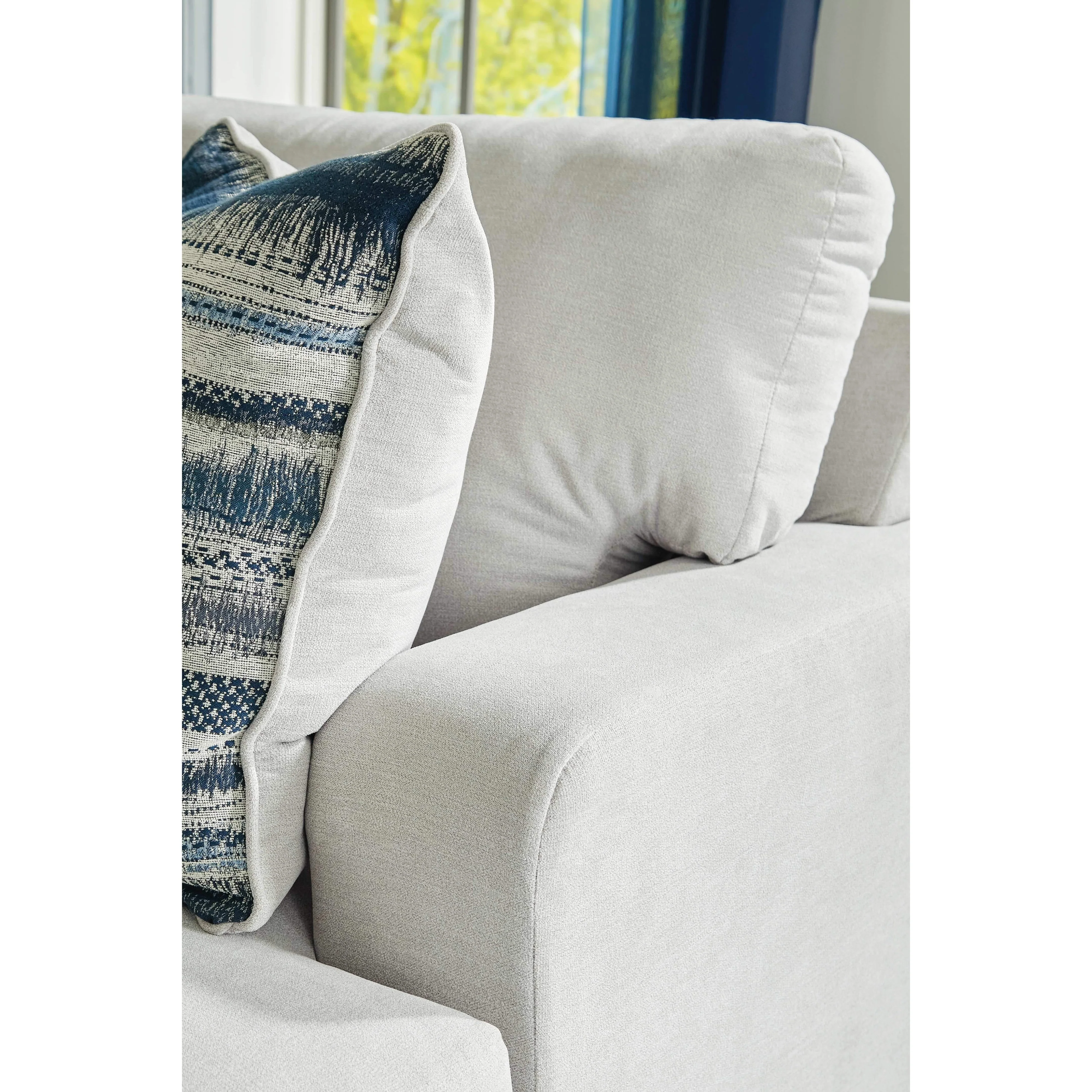 Lowder - Stone - Left Arm Facing Loveseat 5 Pc Sectional - Image 19