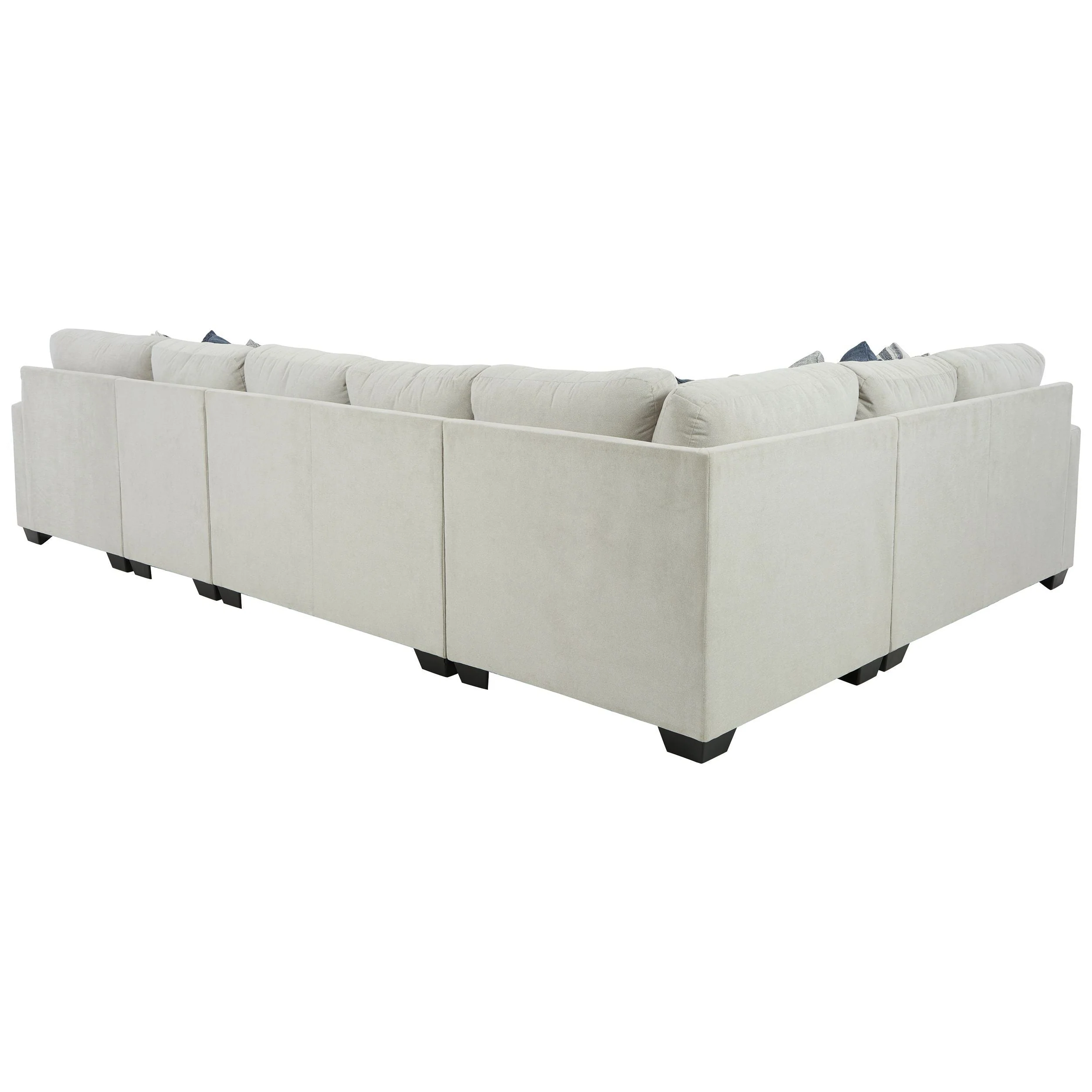 Lowder - Stone - Left Arm Facing Loveseat 5 Pc Sectional - Image 3