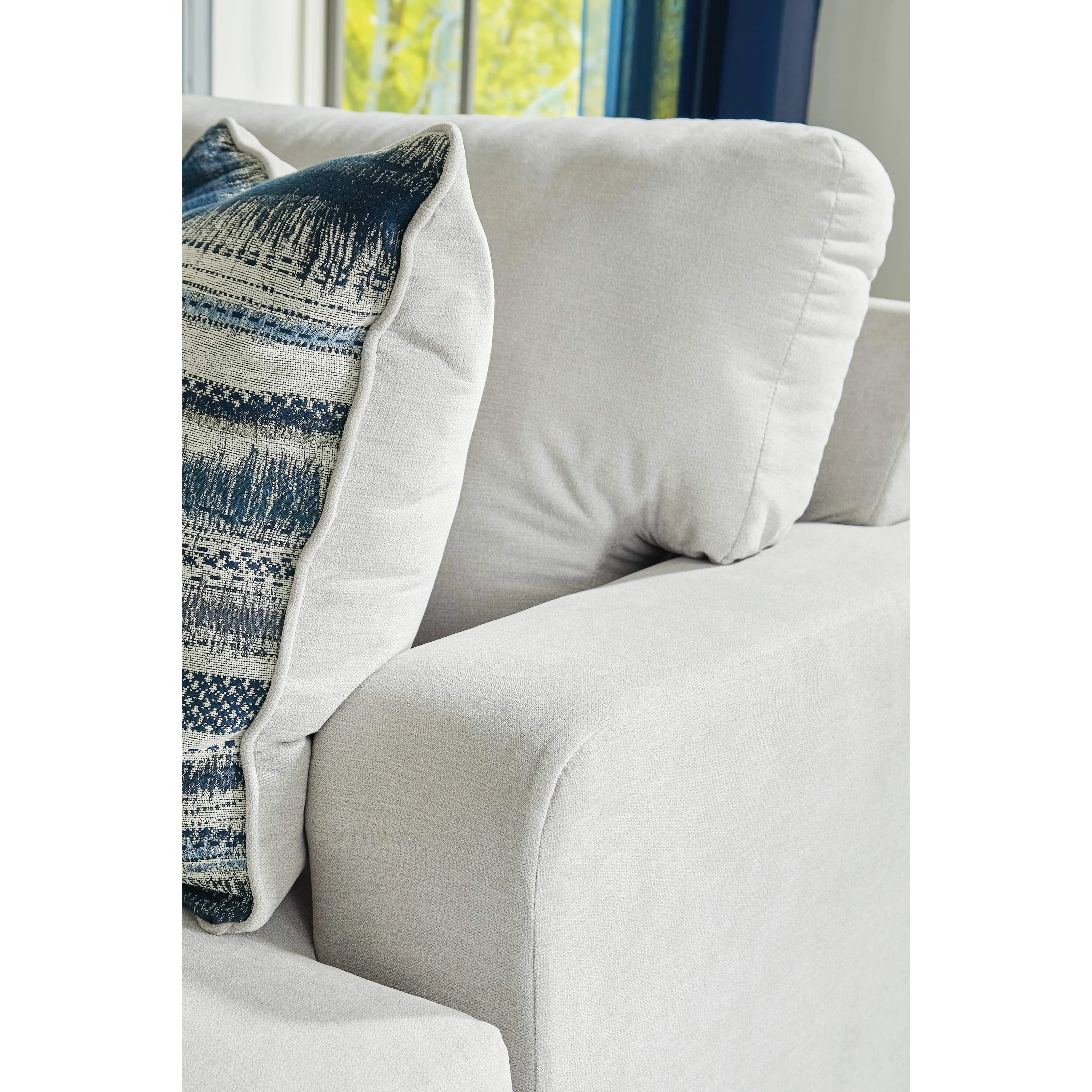 Lowder - Stone - Left Arm Facing Loveseat 5 Pc Sectional - Image 4