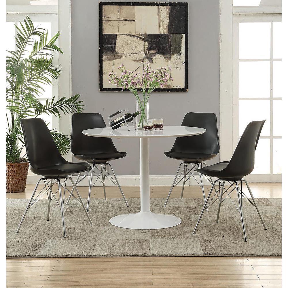 Lowry - Round Dining Table - White - Image 3