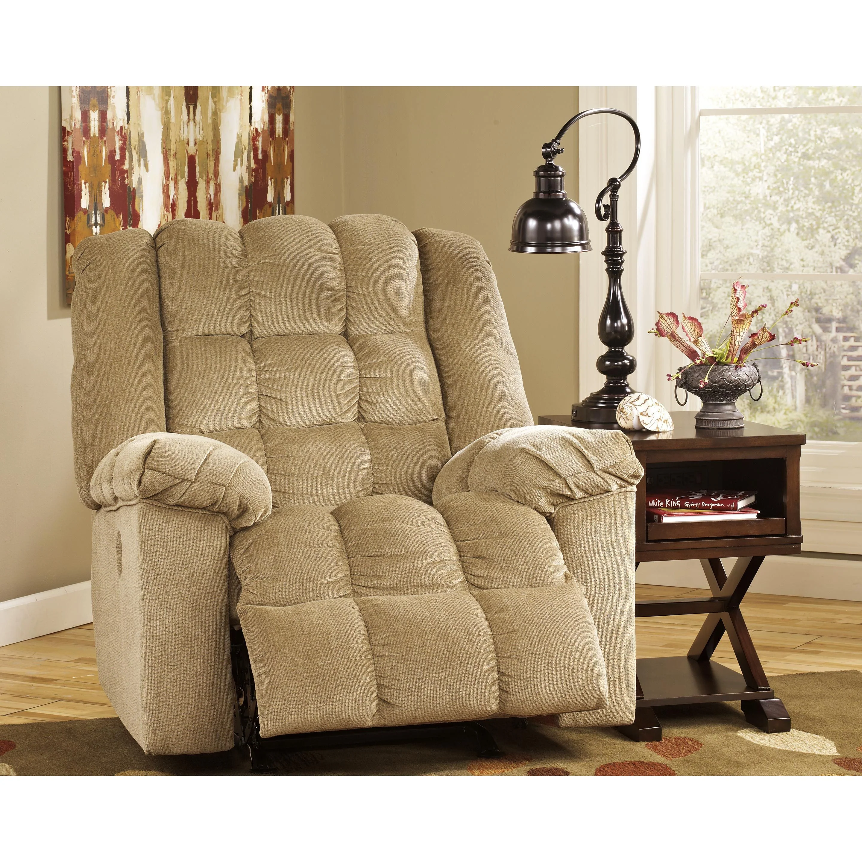 Ludden - Sand - Power Rocker Recliner - Image 3