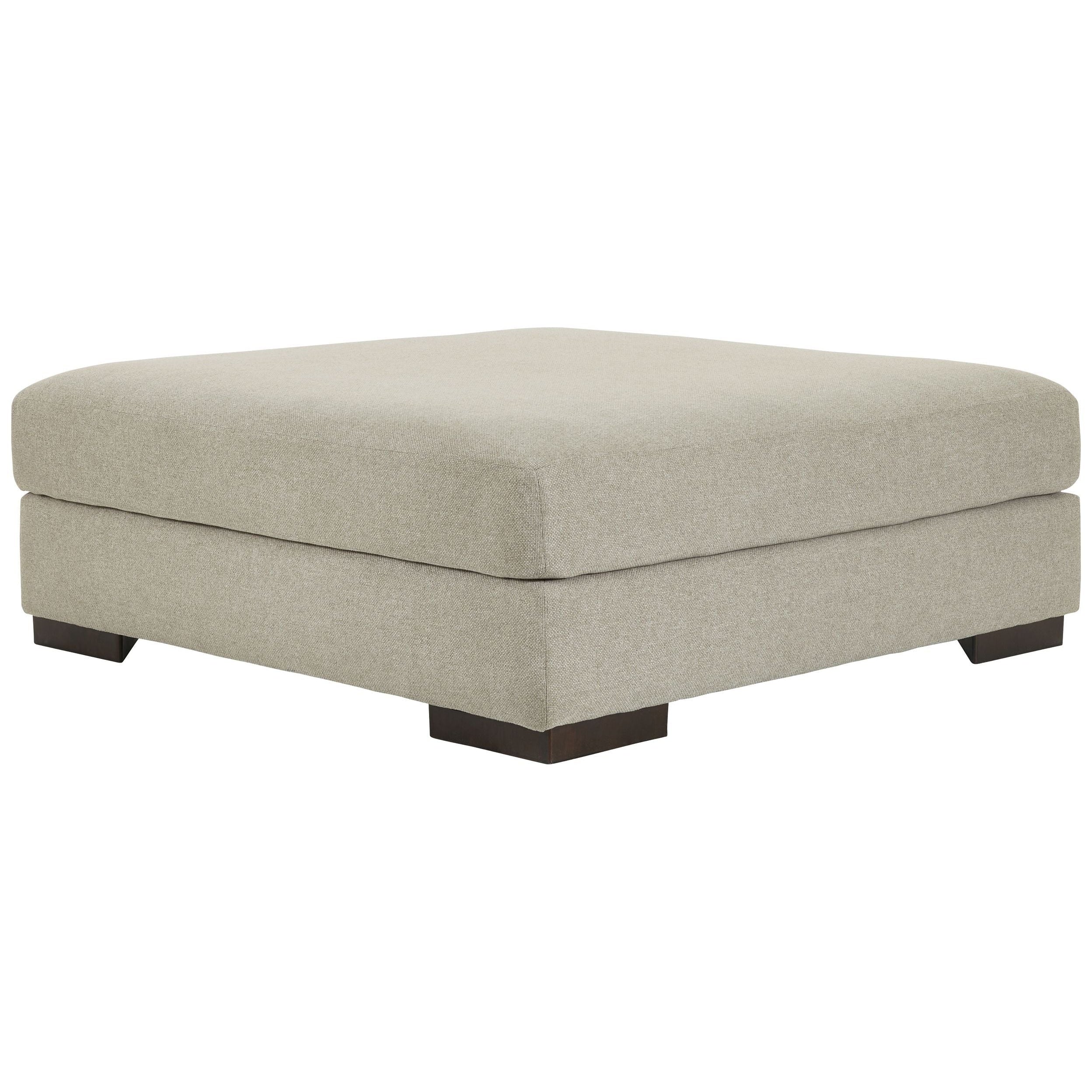 Lyndeboro - Wicker - Oversized Accent Ottoman