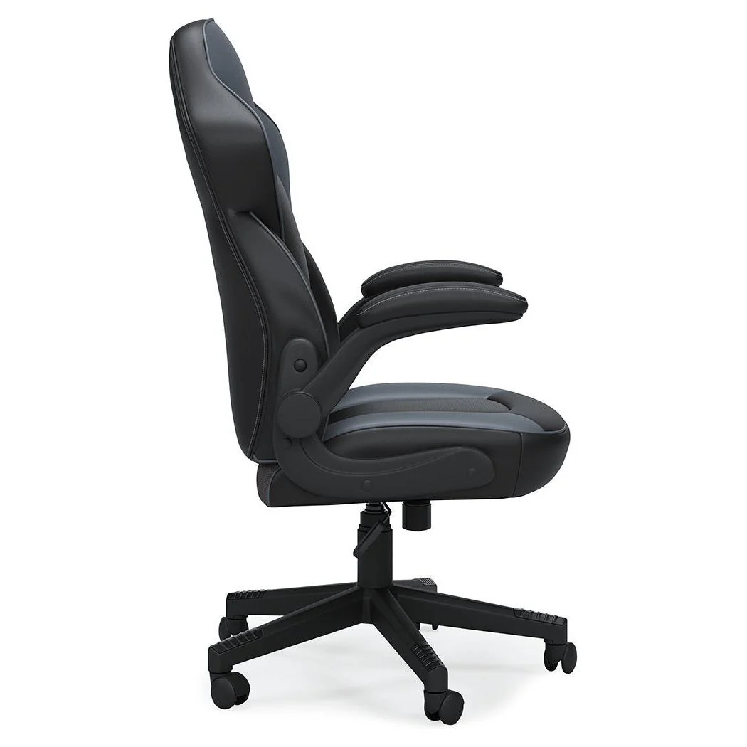 Lynxtyn - Gray/black - Home Office Swivel Desk Chair - Image 7