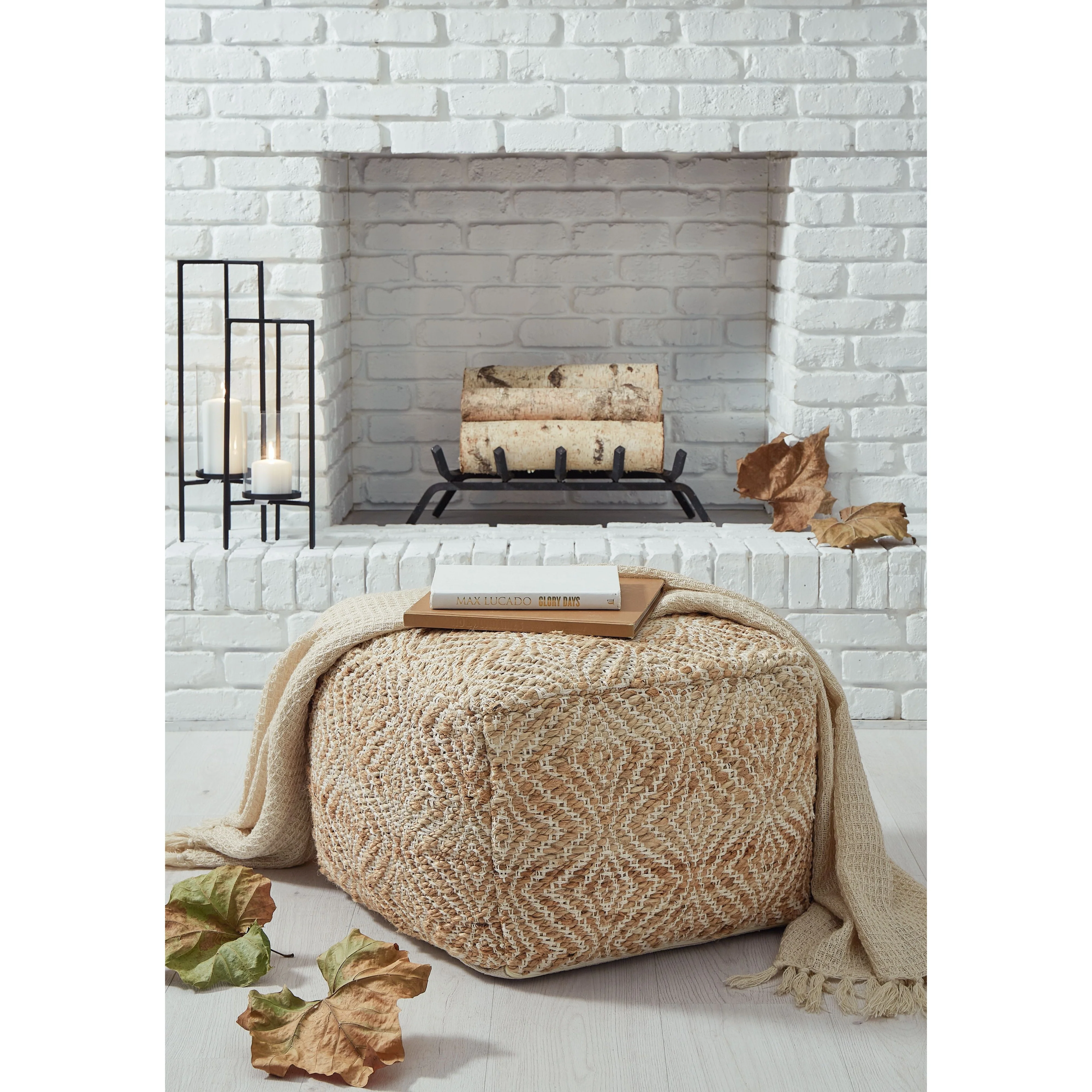 Madan - Ivory/natural - Pouf - Image 6
