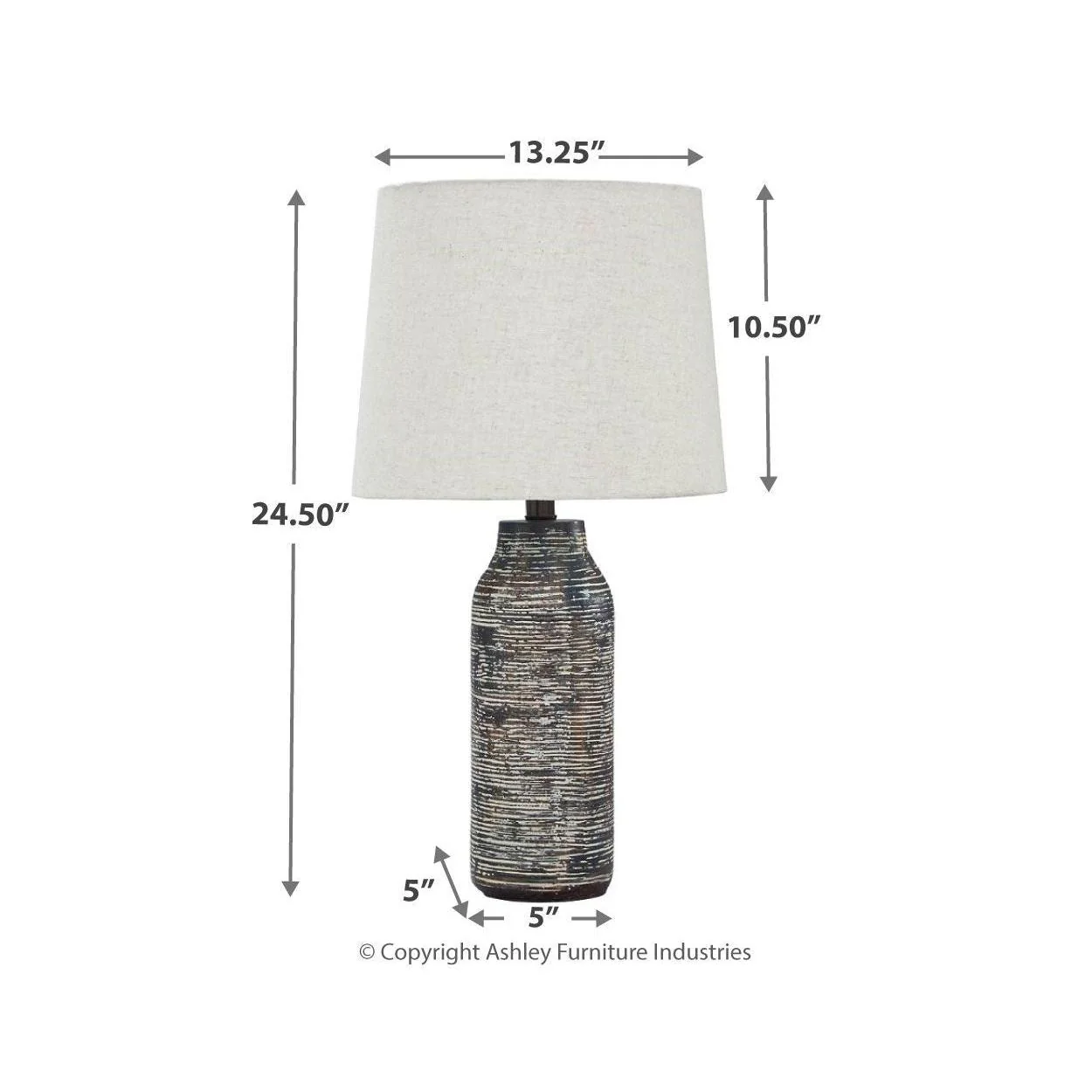 Mahima - Black/white - Paper Table Lamp (2/cn) - Image 6