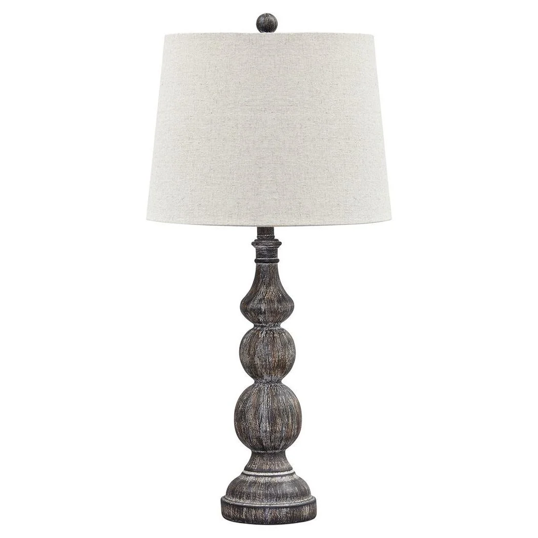 Mair - Antique Black - Poly Table Lamp (2/cn) - Image 3