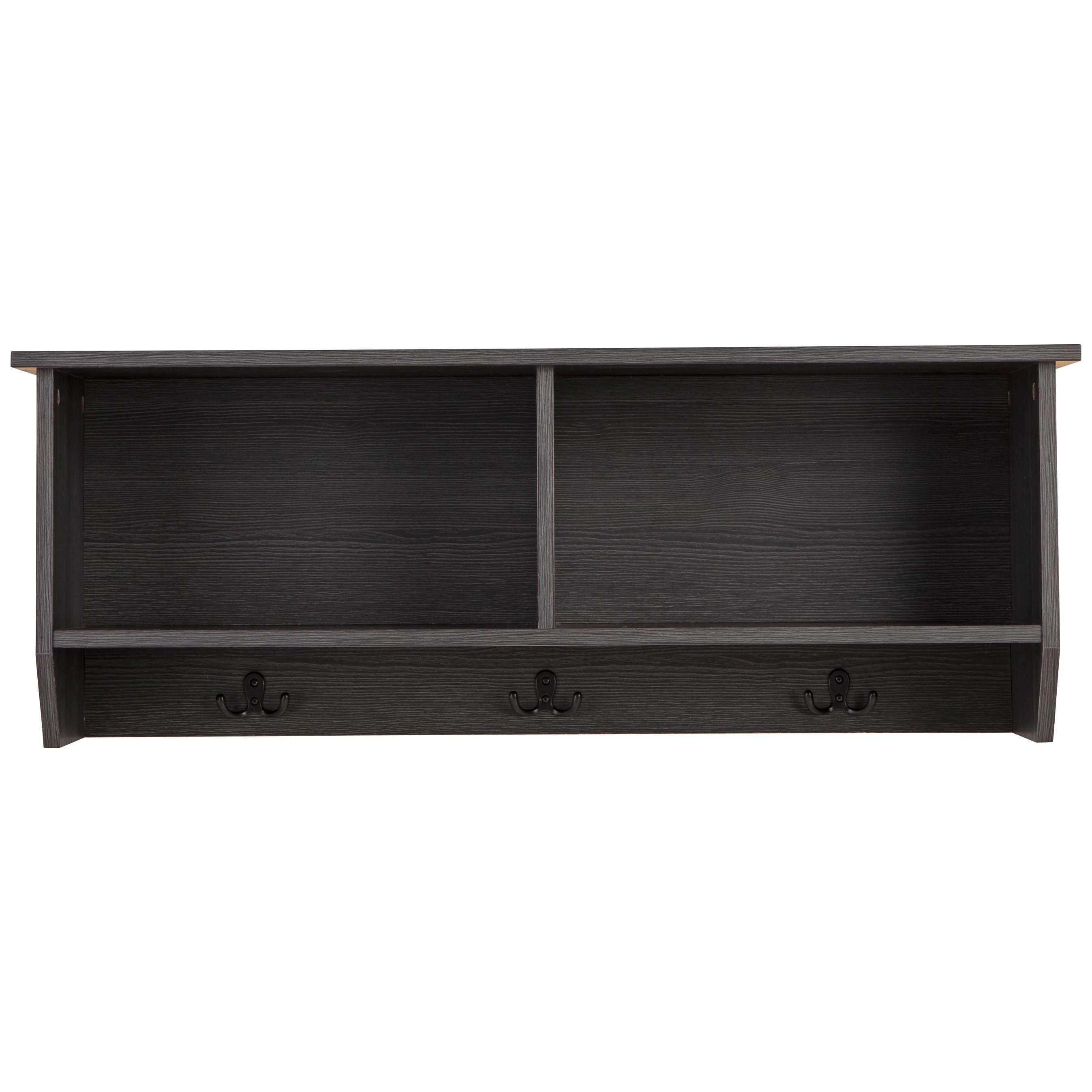 Mansi - Gray - Wall Shelf - 3-hooks - Image 3