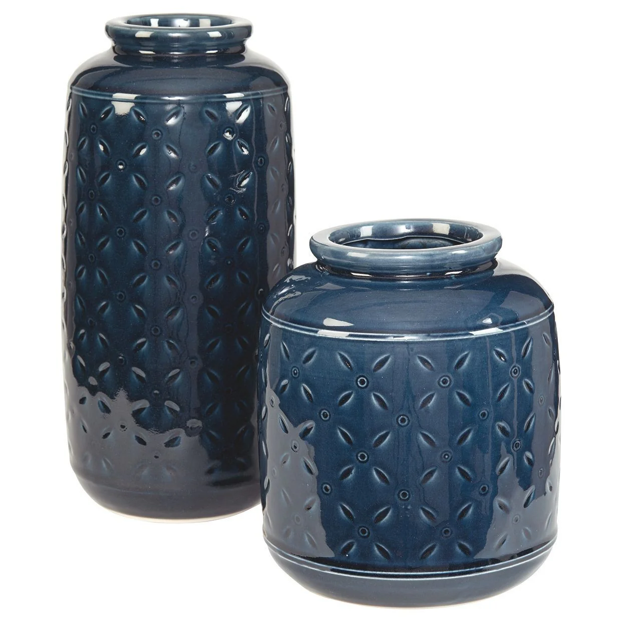 Marenda - Navy Blue - Vase Set (2/cn) - Image 3