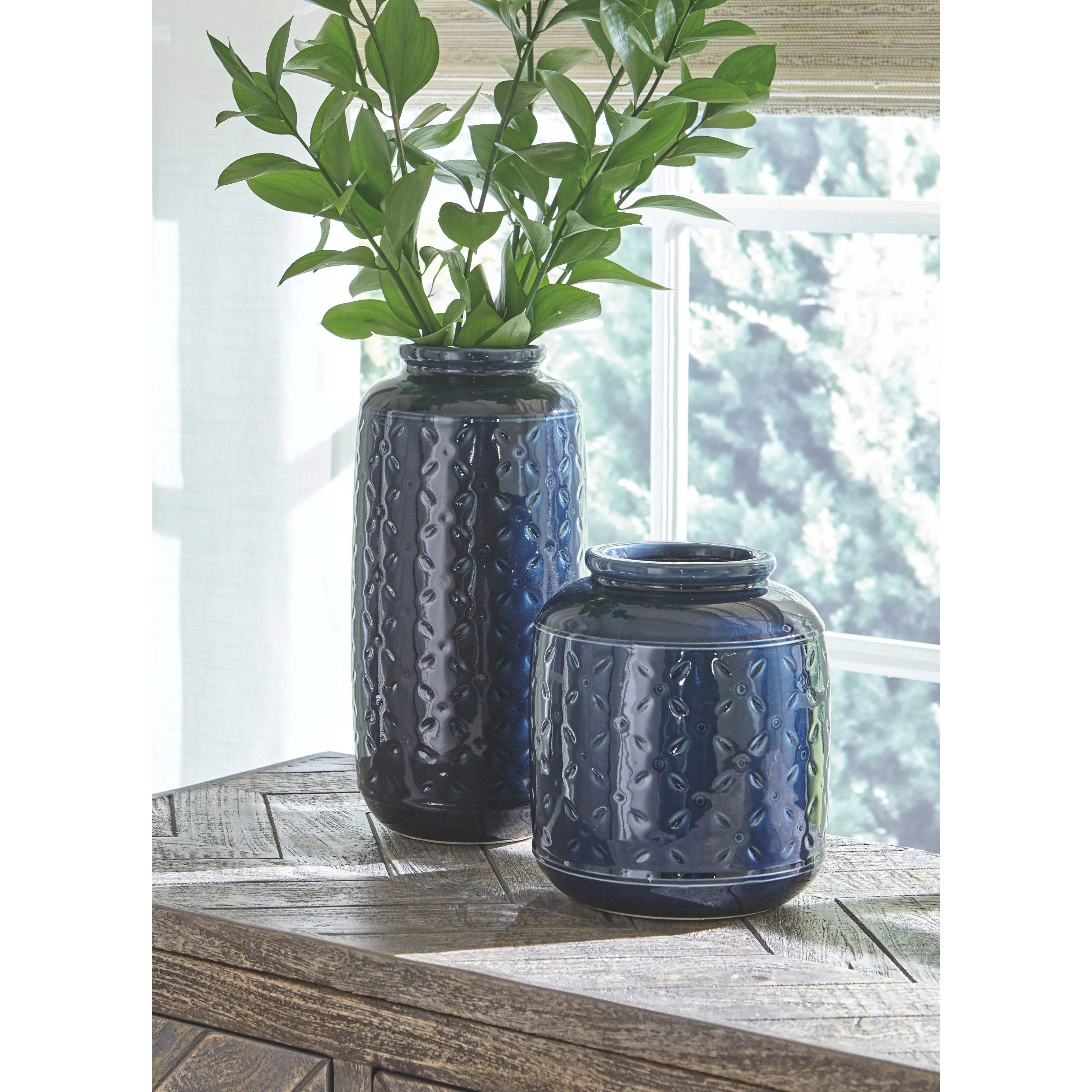 Marenda - Navy Blue - Vase Set (2/cn) - Image 5