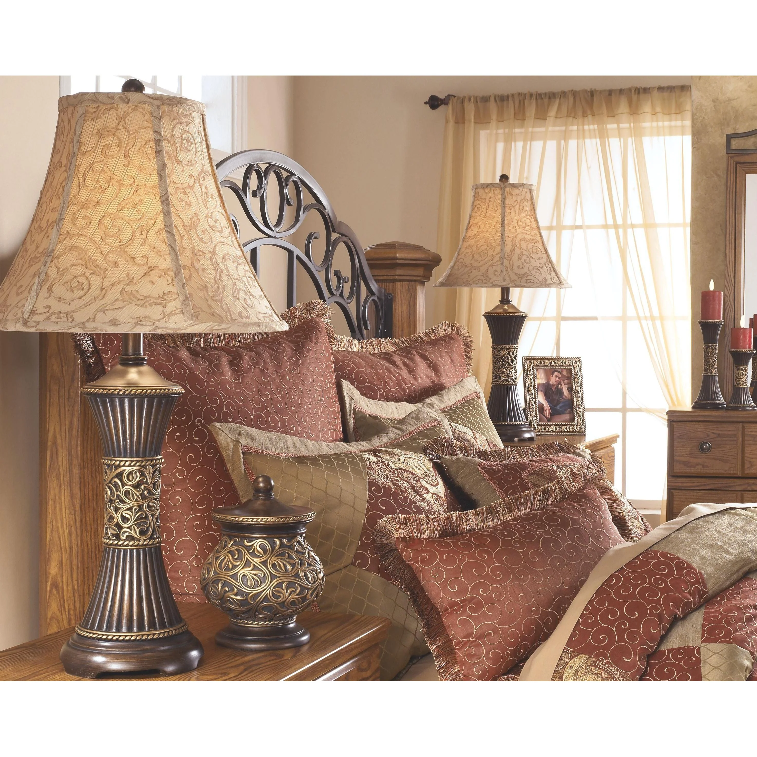 Mariana - Bronze Finish - Poly Table Lamp (2/cn) - Image 2