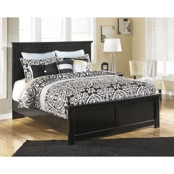 Maribel - Black - Queen Panel Footboard