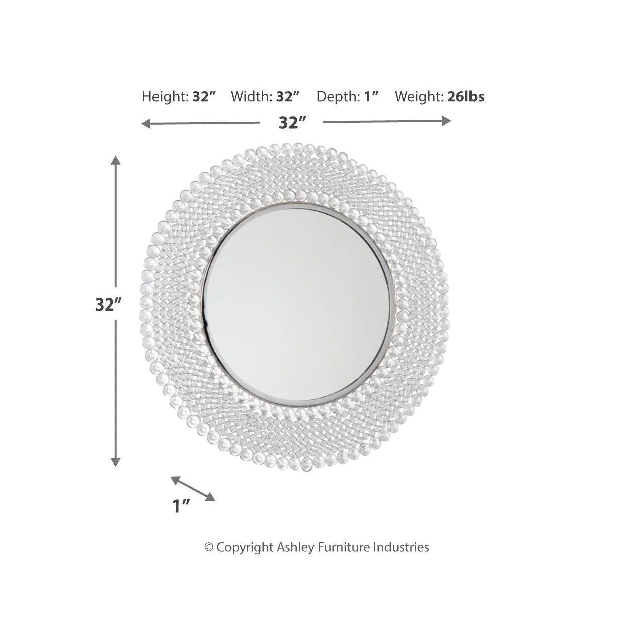 Marly - Clear/silver Finish - Accent Mirror - Image 12