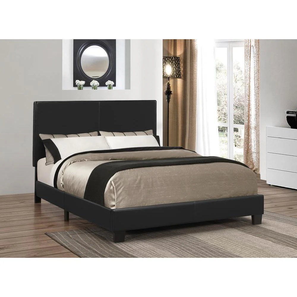 Mauve - Upholstered Bed - Twin Bed - Black