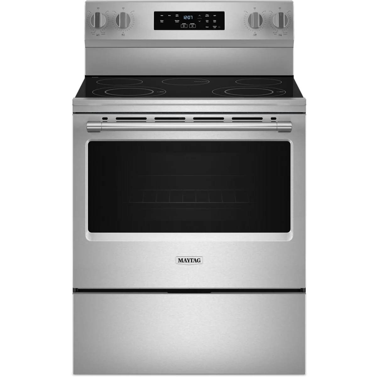 Maytag 30-Inch Wide Electric Range With Steam Clean - 5.3 cu. ft. - Stainless Steel