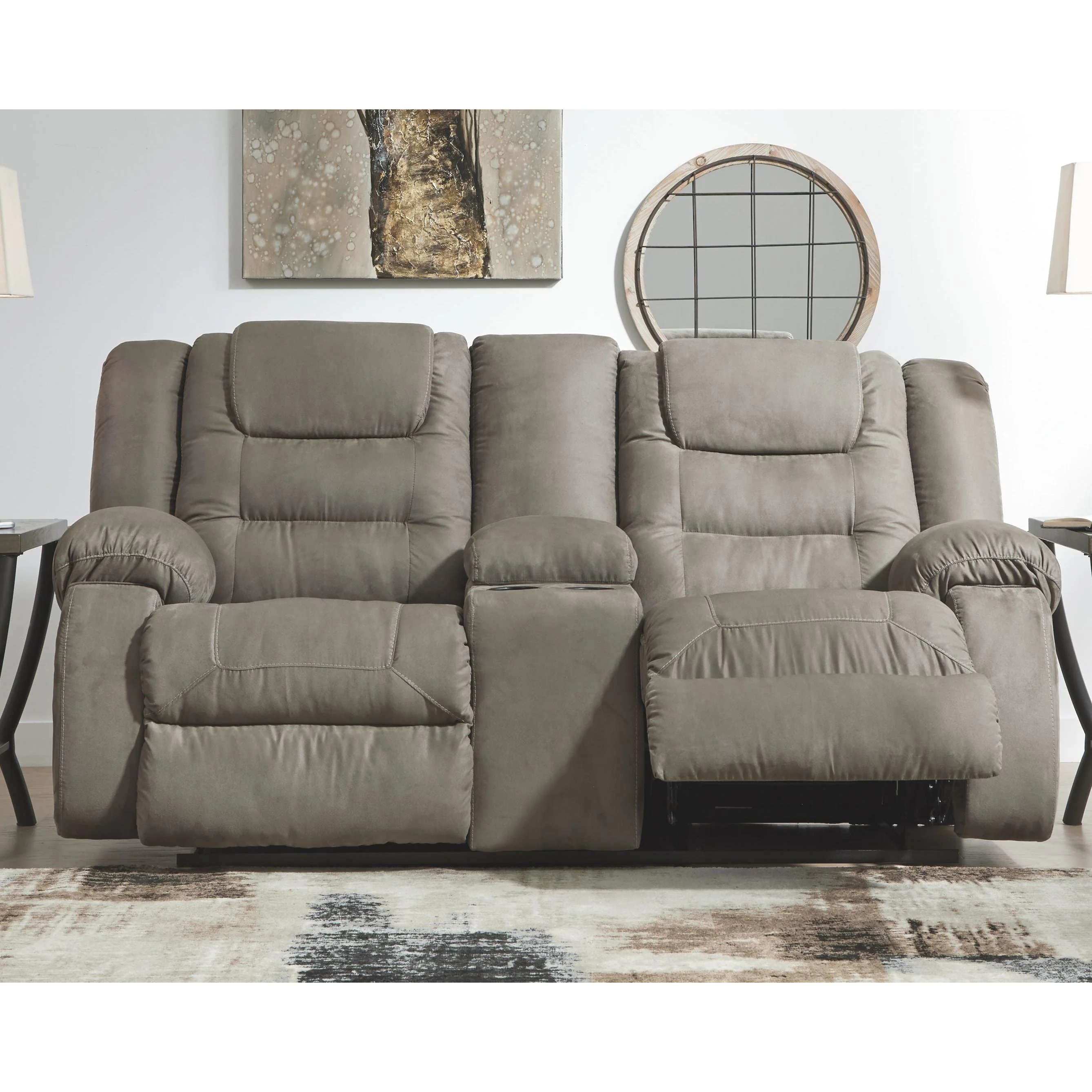 Mccade - Cobblestone - Dbl Rec Loveseat W/console - Image 45