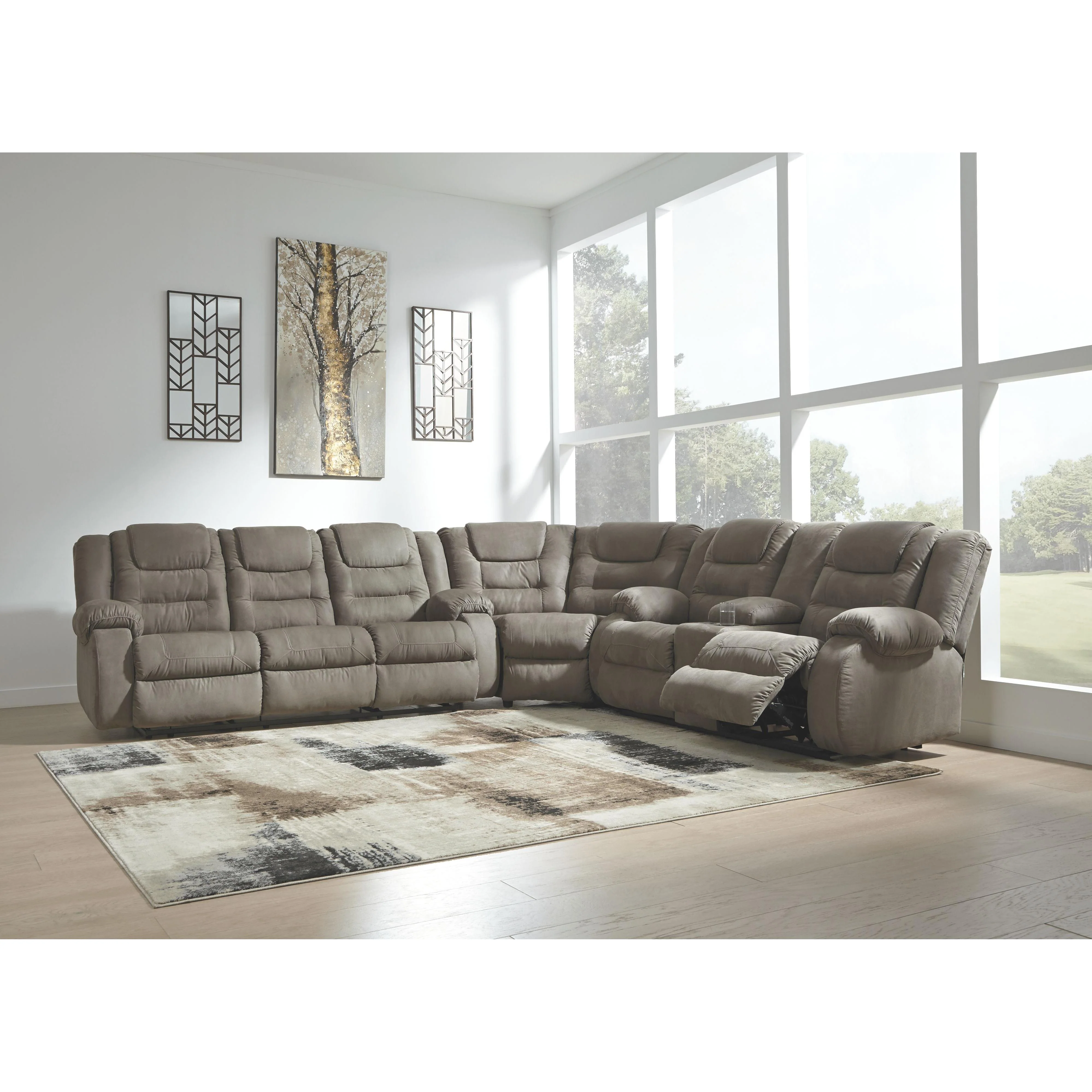 Mccade - Cobblestone - Reclining Sectional - Image 9