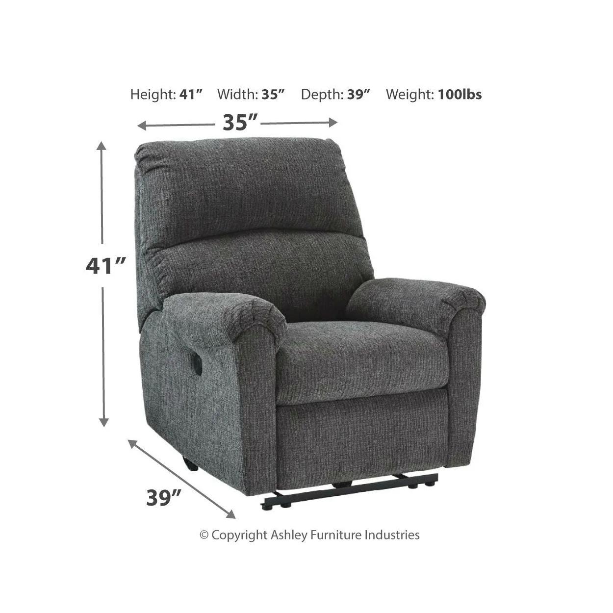 Mcteer - Charcoal - Power Recliner - Image 11