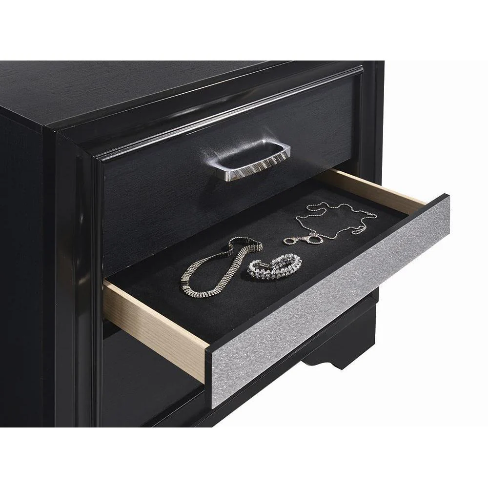 Miranda - Nightstand - Black - Image 3