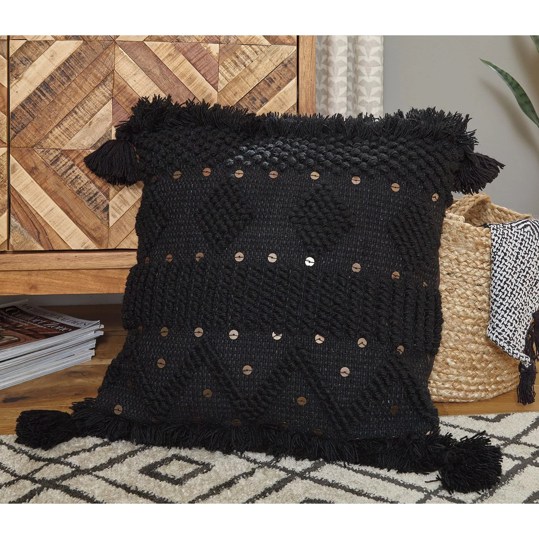Mordechai - Black - Pillow (4/cs) - Image 2