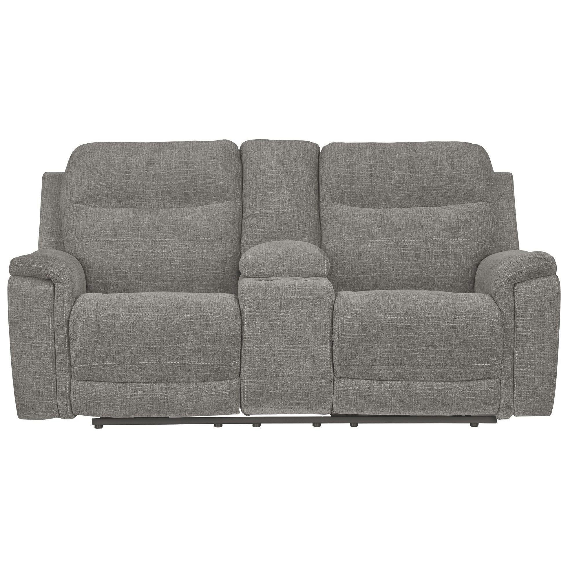 Mouttrie - Smoke - Pwr Rec Loveseat/con/adj Hdrst - Image 3