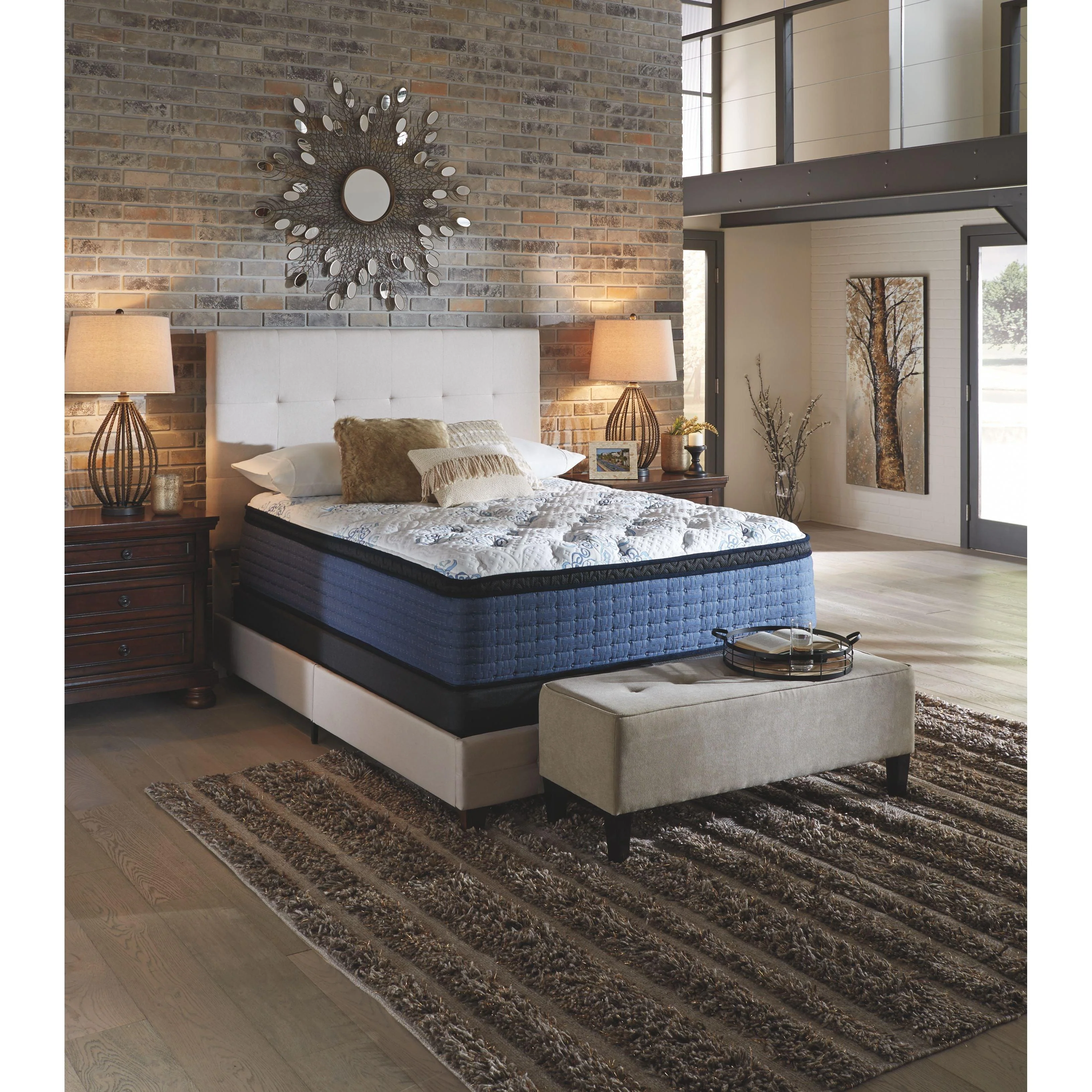 Mt Dana - White - California King Mattress - Euro Top - Image 4