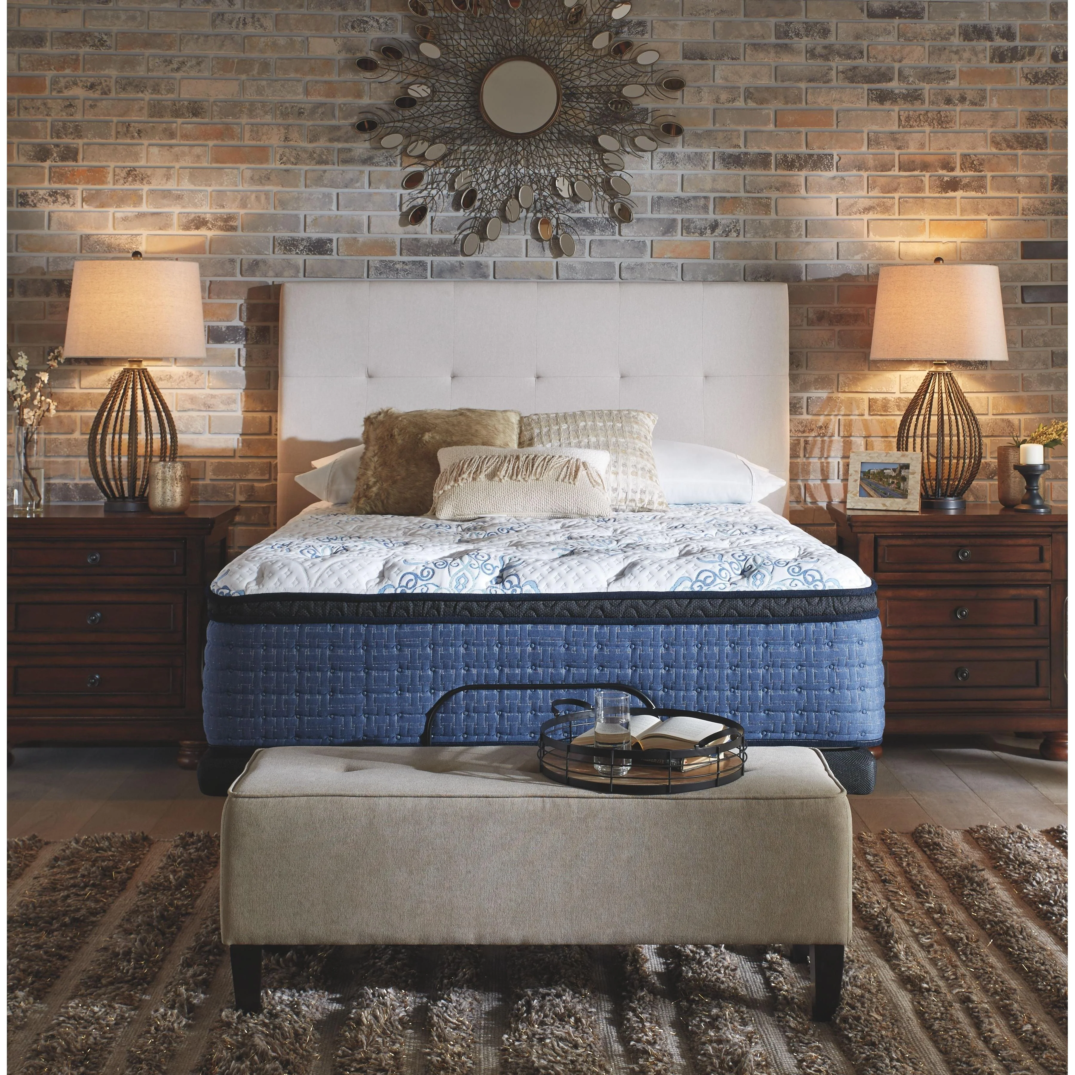 Mt Dana - White - California King Mattress - Euro Top - Image 6