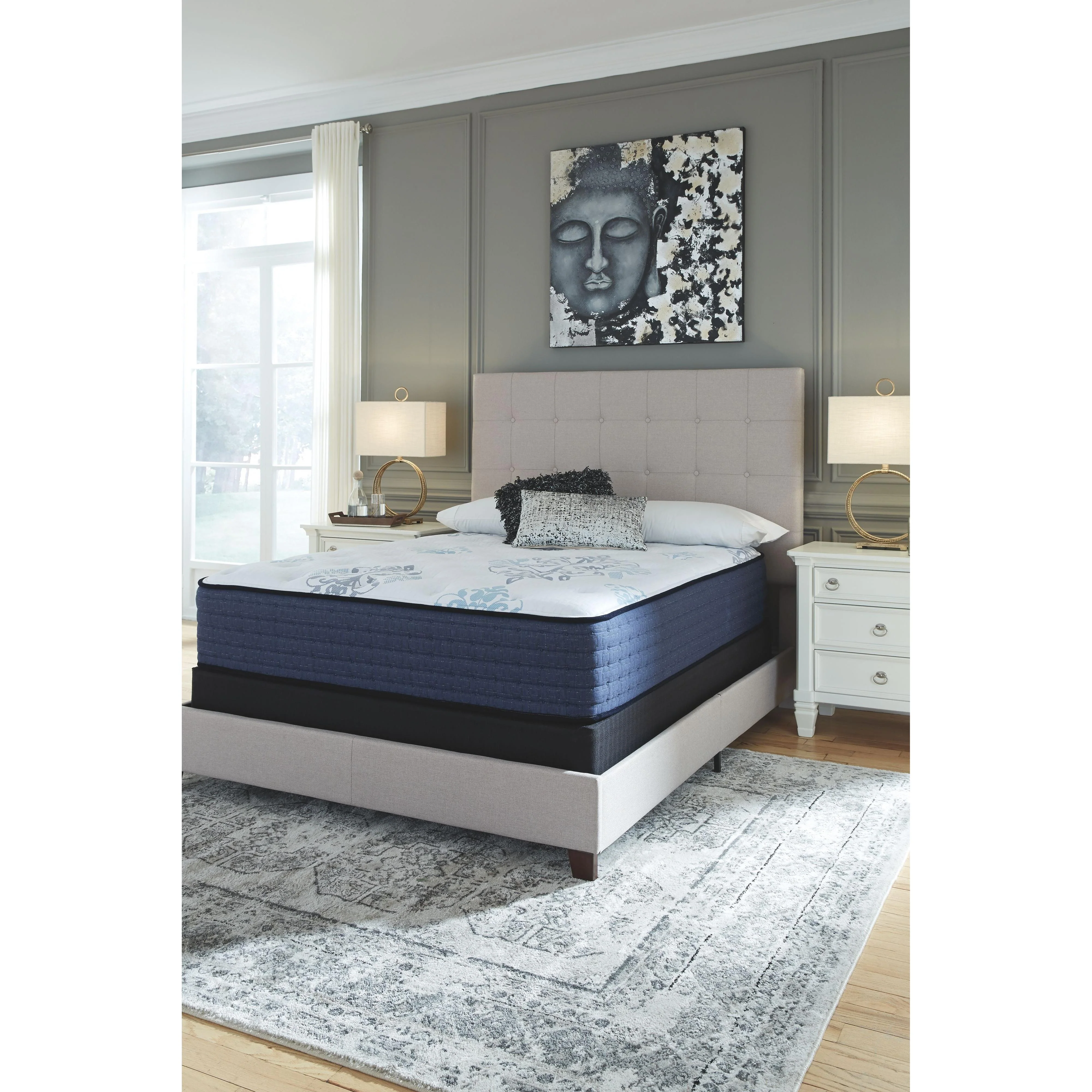 Mt Dana - White - King Mattress - Firm - Image 3