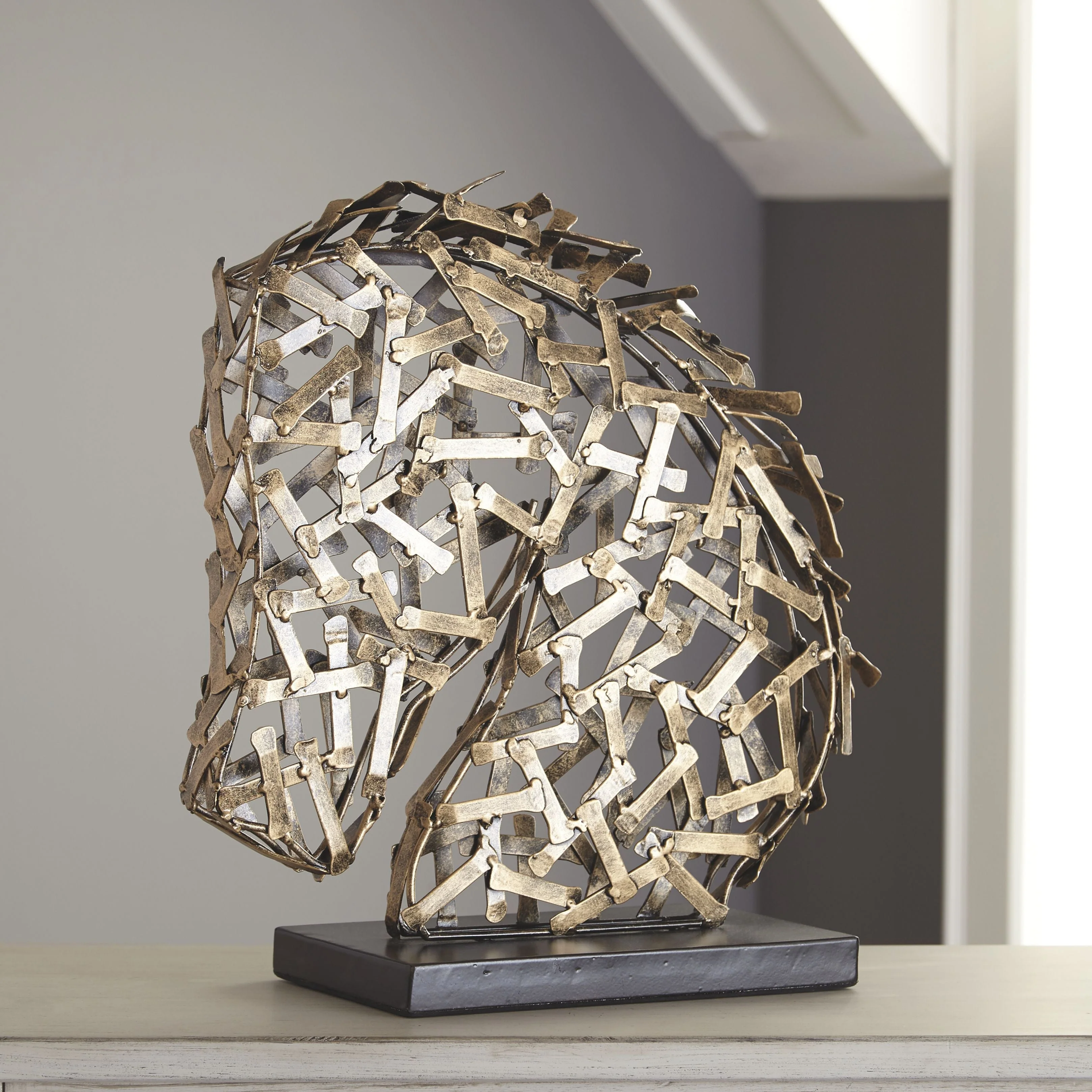 Nahla - Antique Gold Finish - Sculpture - Image 12