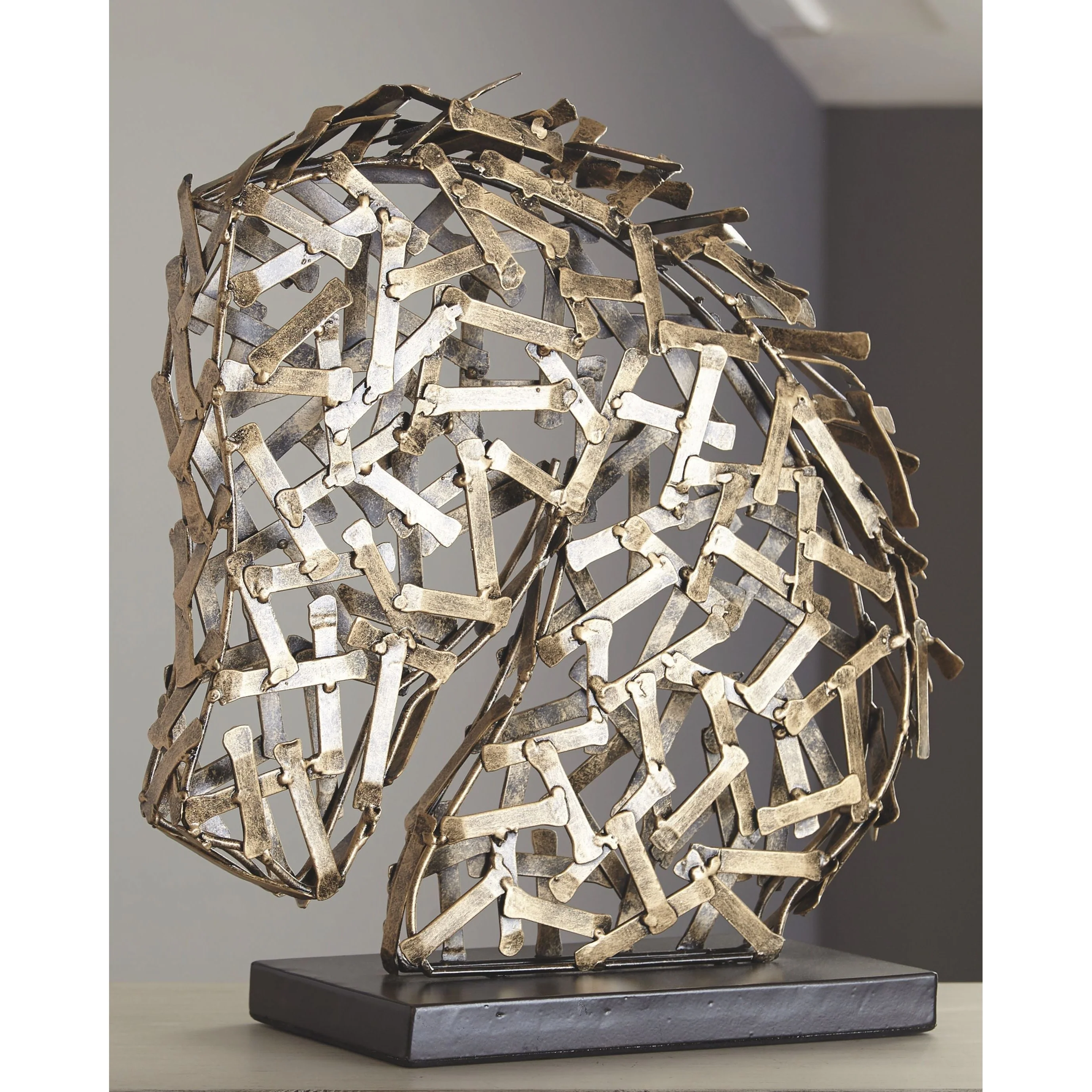 Nahla - Antique Gold Finish - Sculpture - Image 2