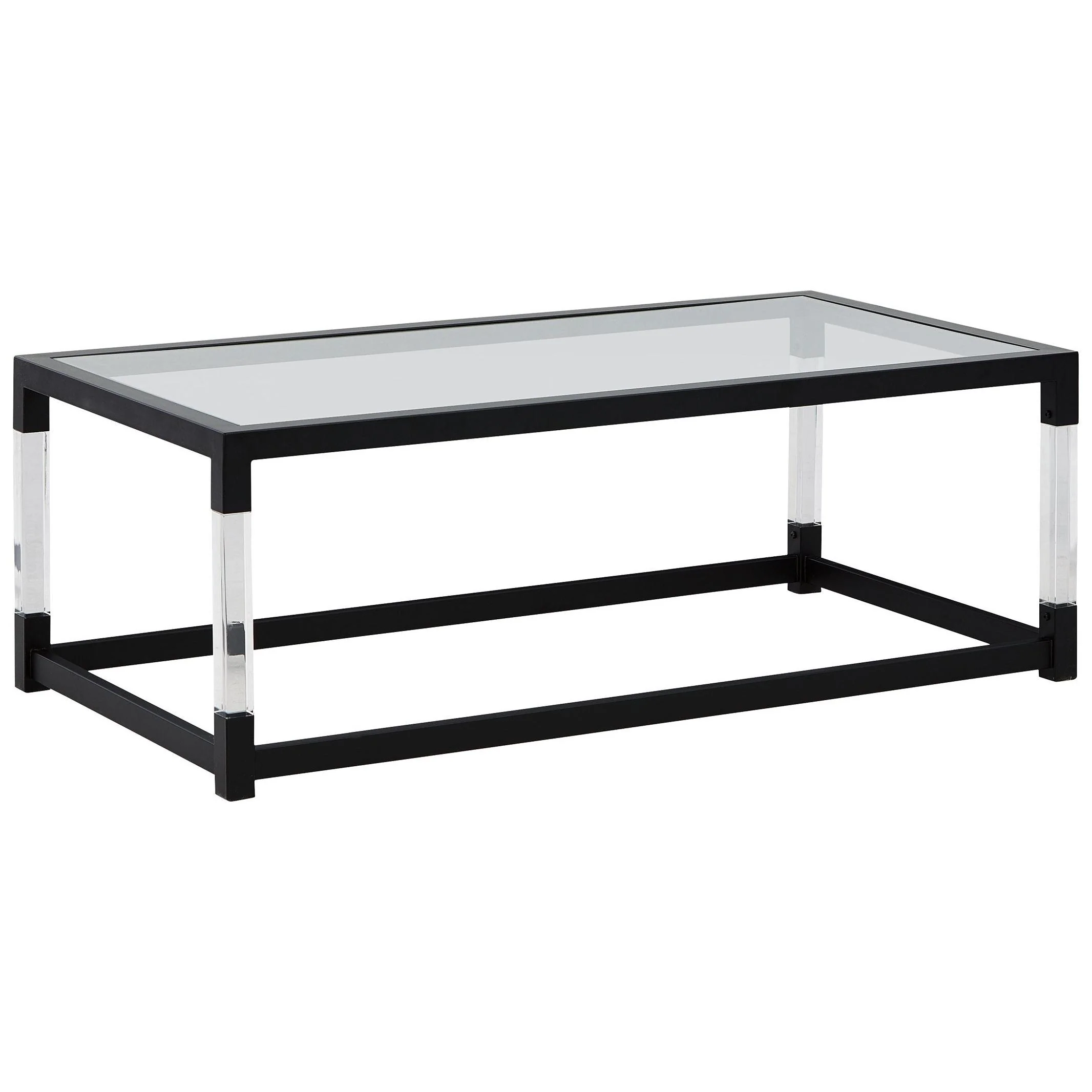 Nallynx - Metallic Gray - Rectangular Cocktail Table